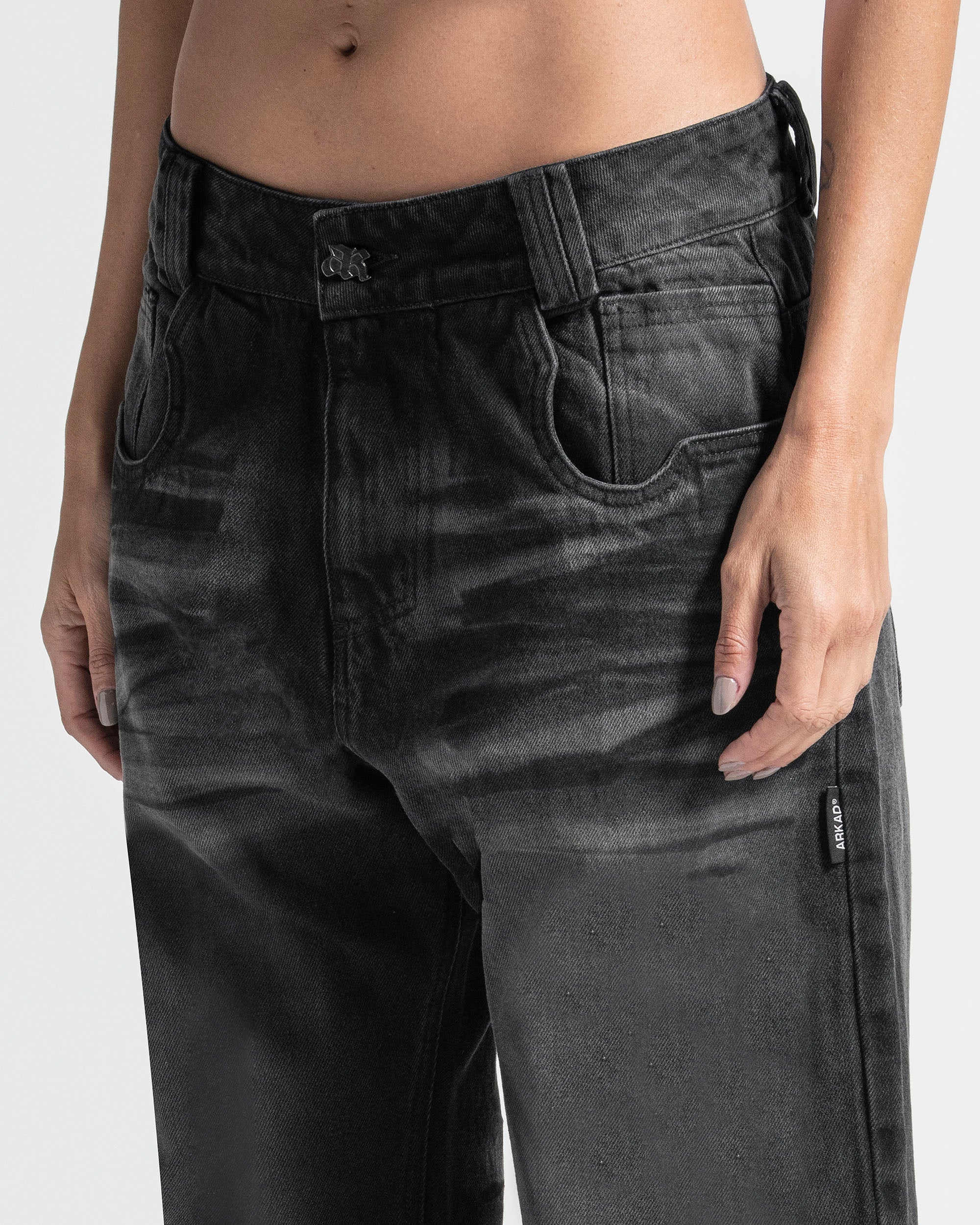 Black Denim Pant - Unisex - Image 10