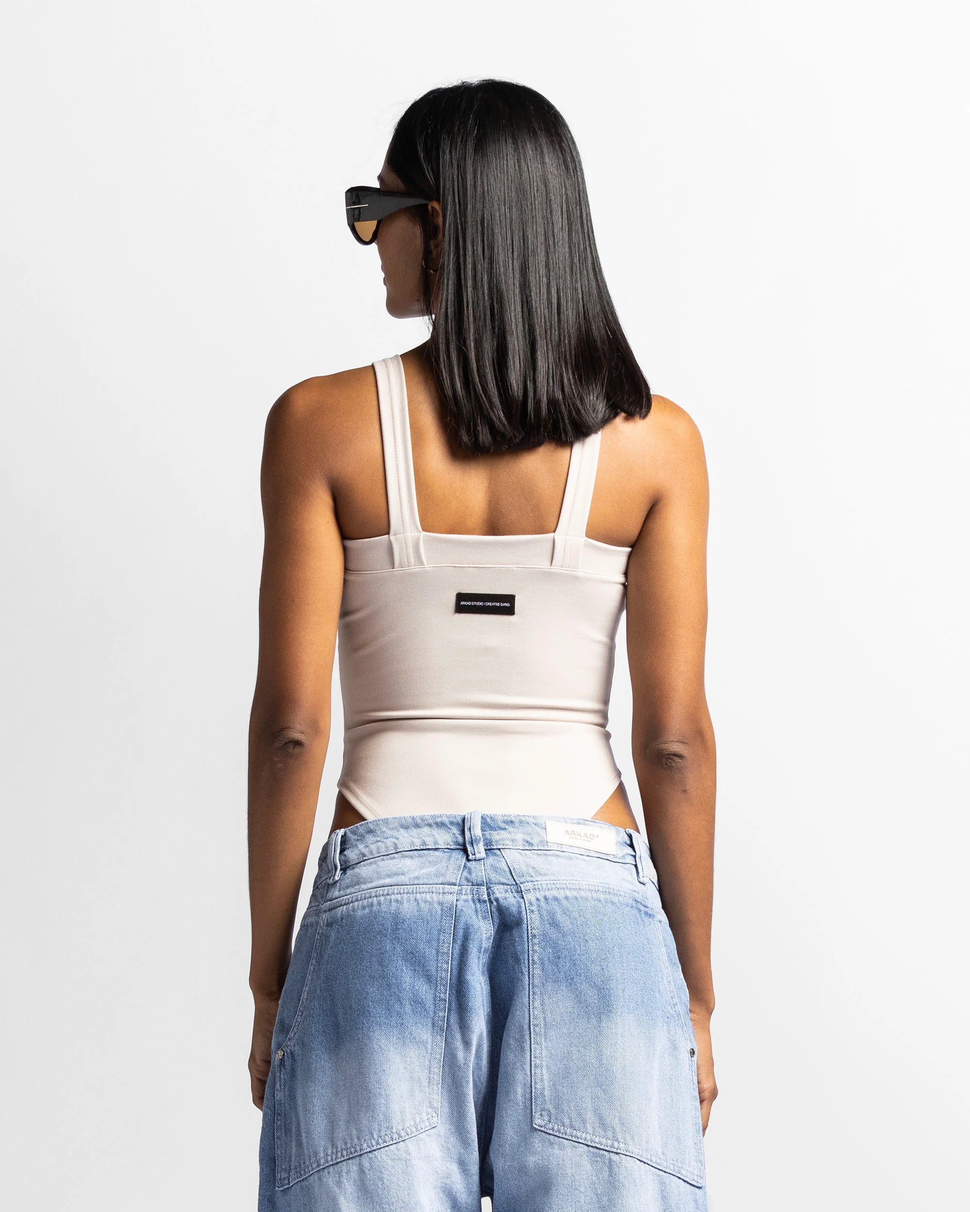 Bodysuit Tirantes Beige - Image 2