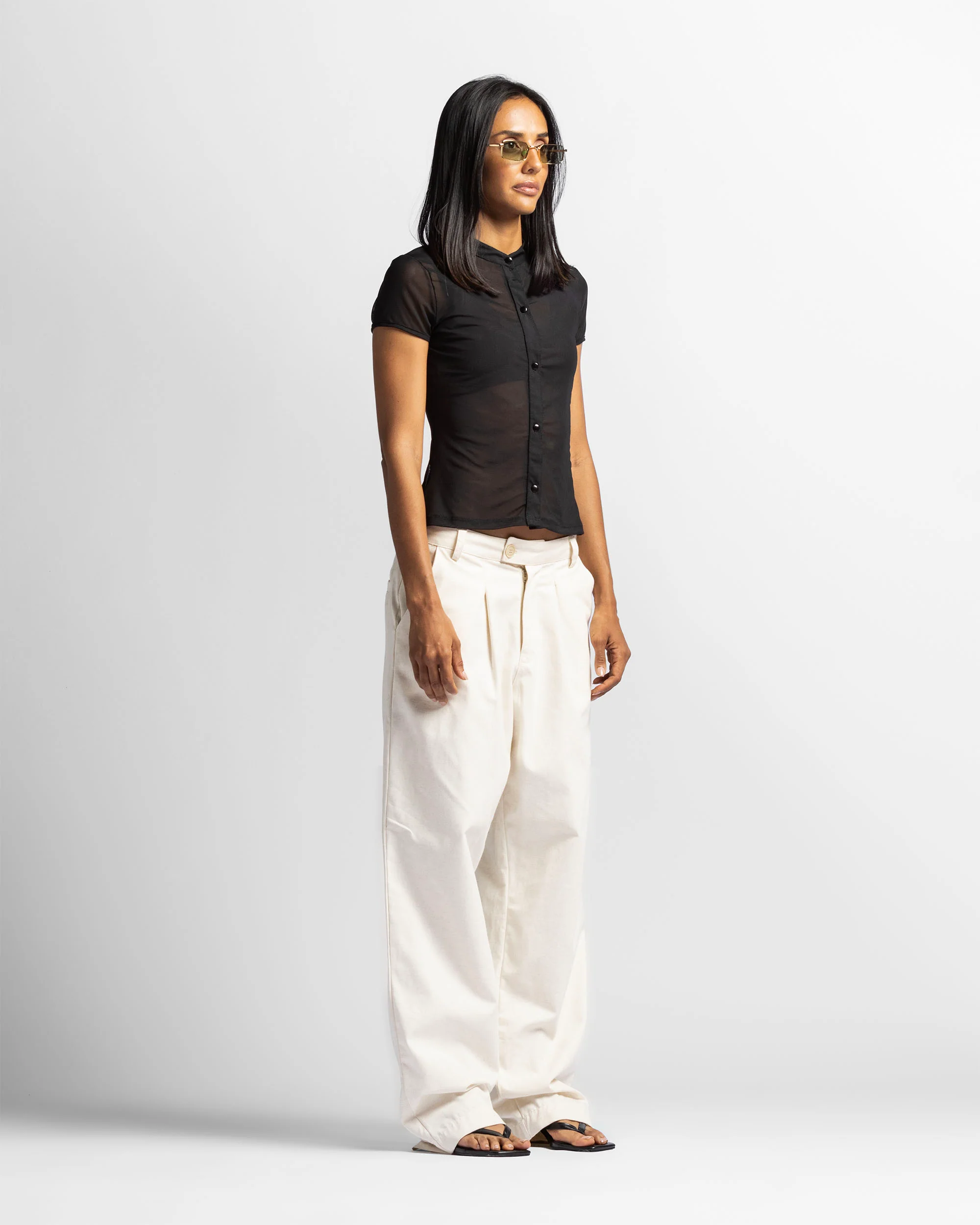Camisa De Botones En Mesh - Image 2