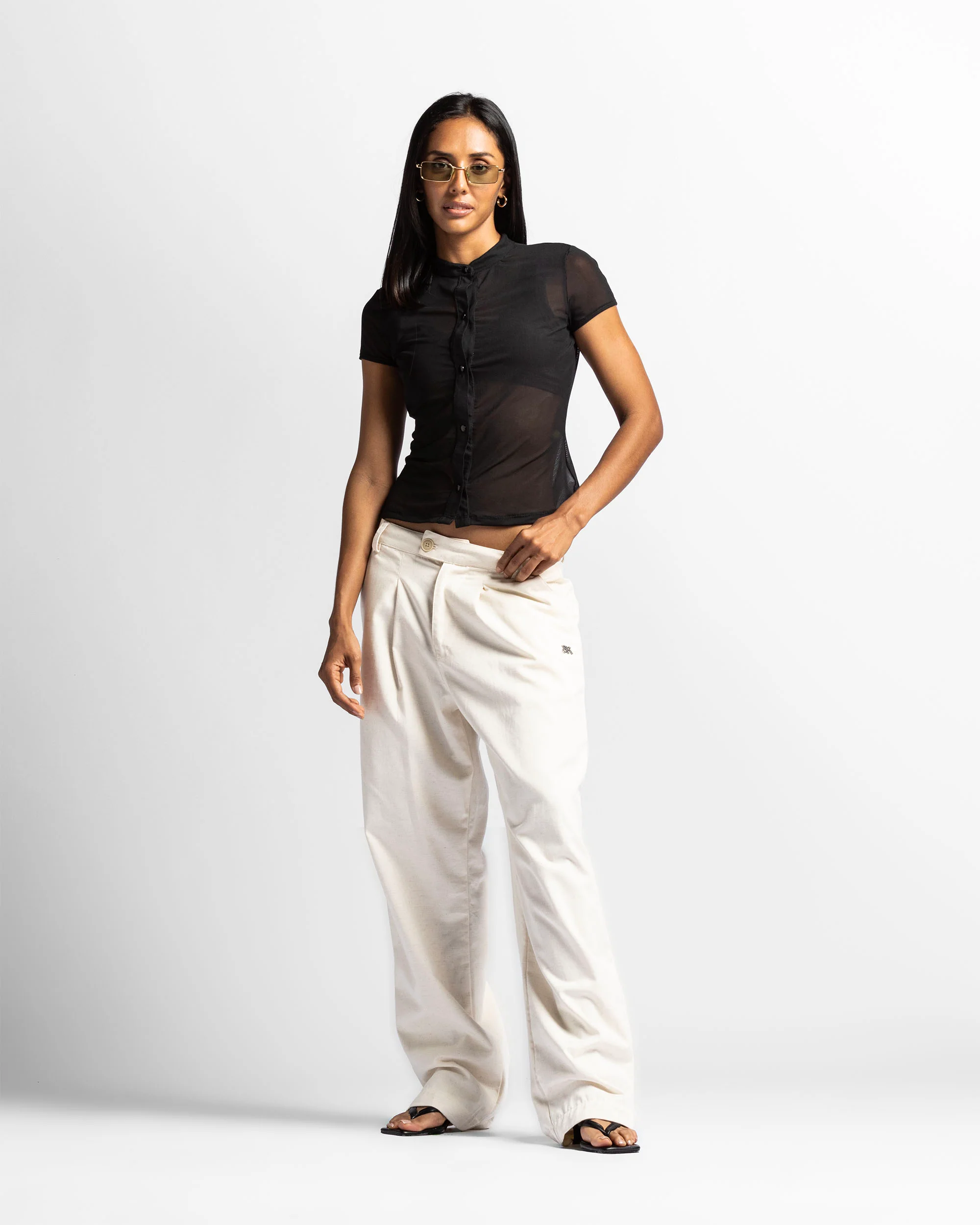Camisa De Botones En Mesh - Image 6
