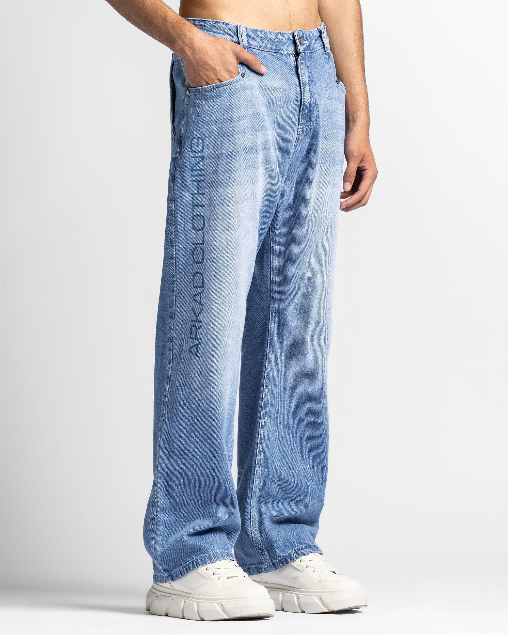 Denim Pant Azul Logo Azul - Image 4