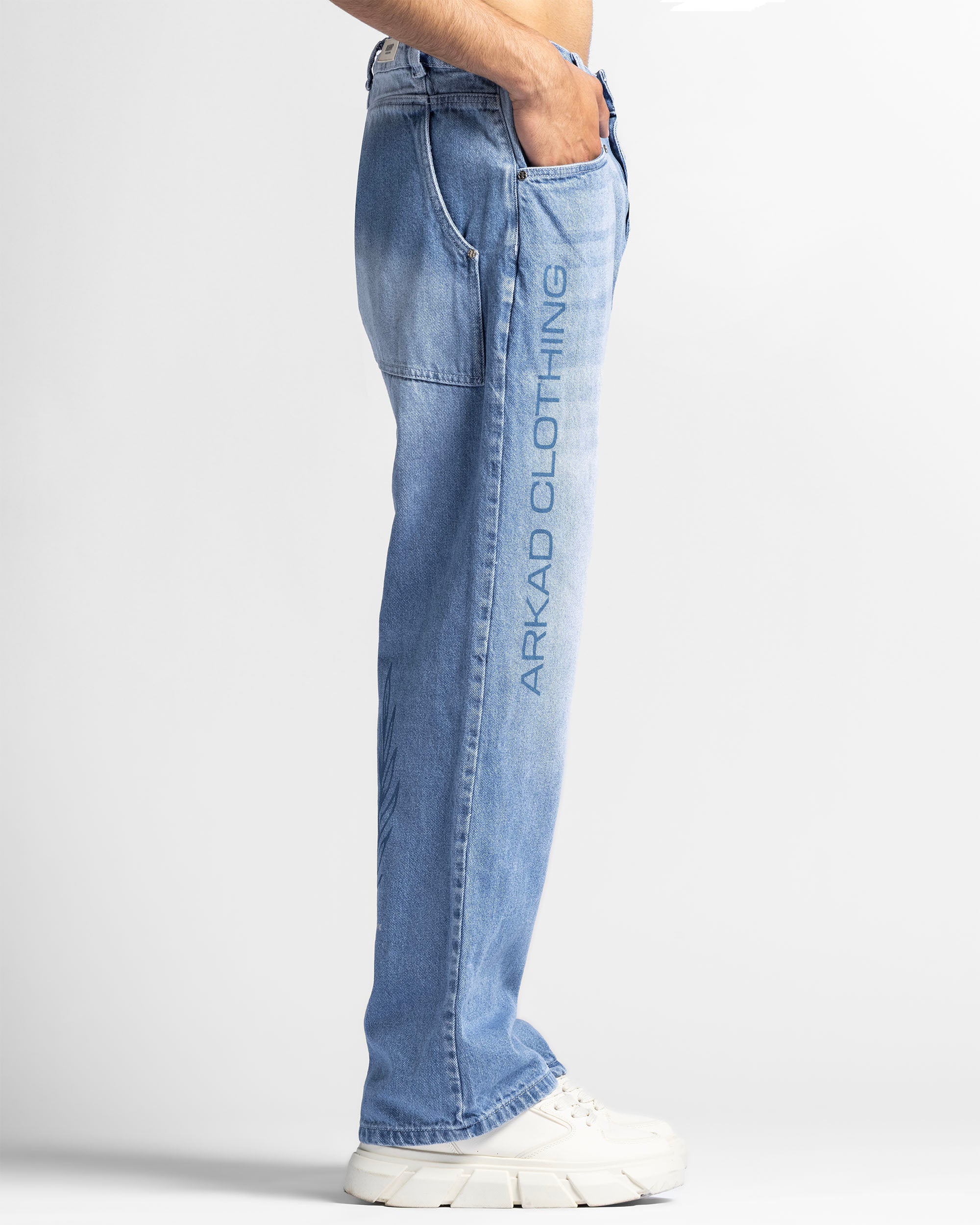 Denim Pant Azul Logo Azul - Image 5