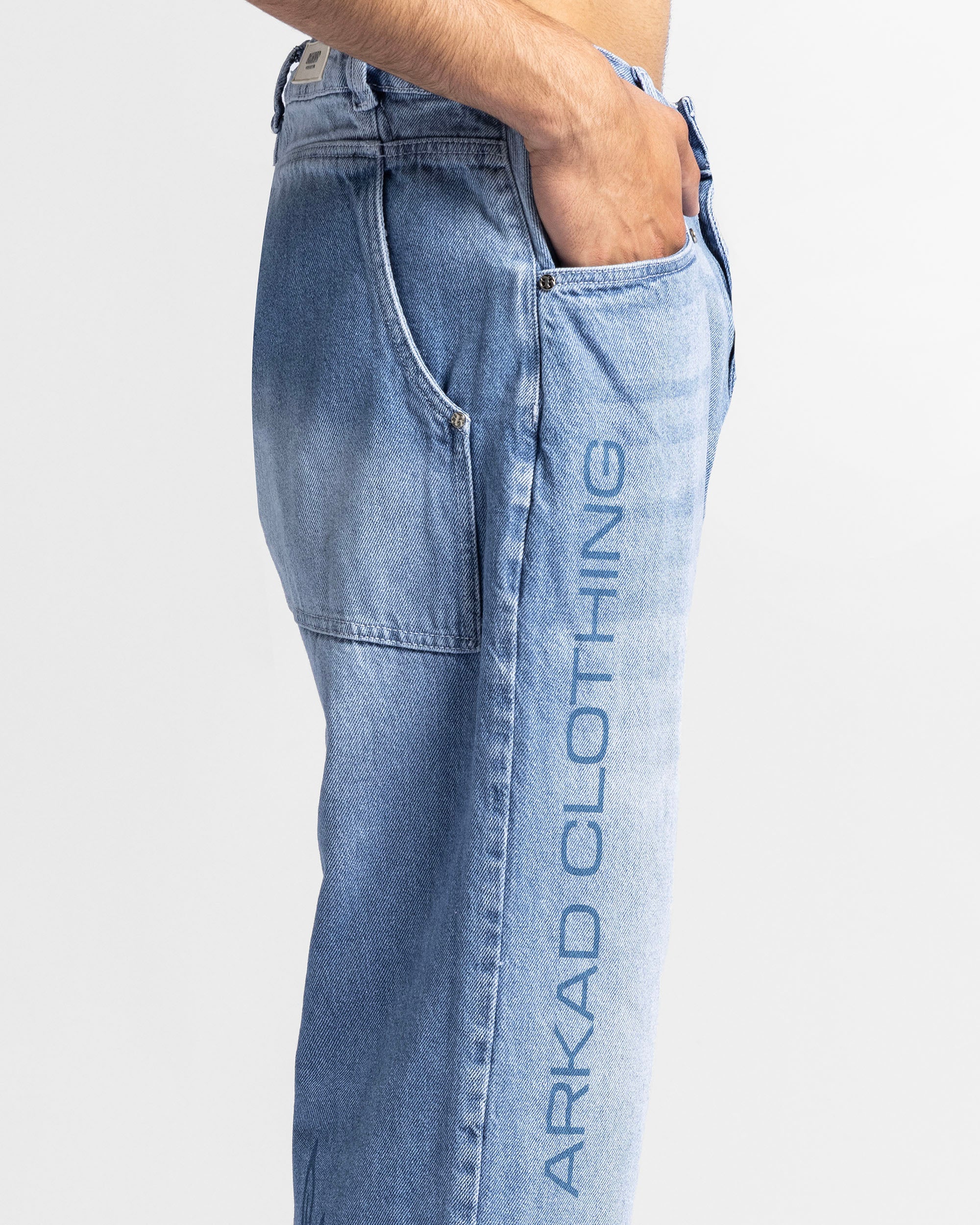 Denim Pant Azul Logo Azul - Image 7