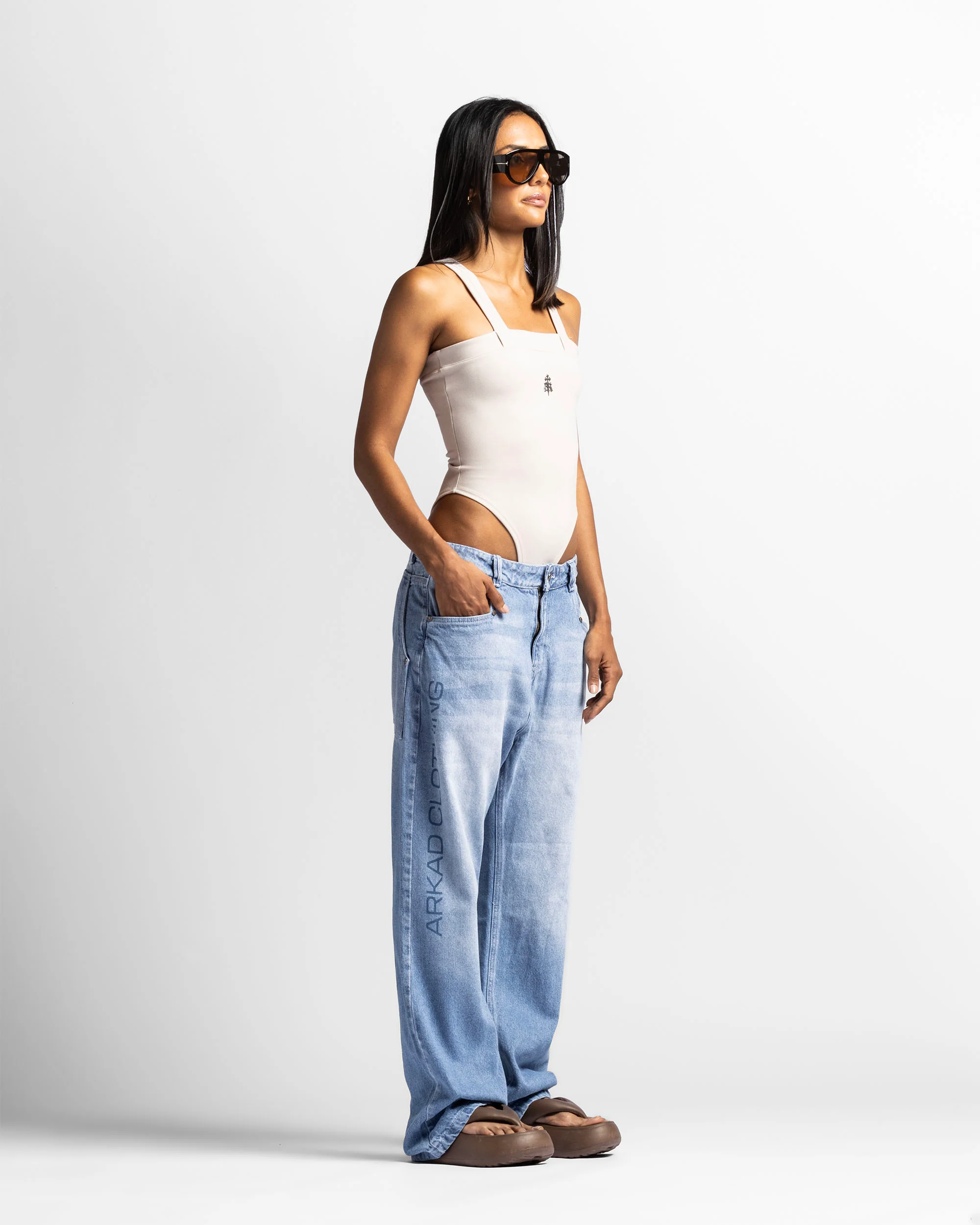 Denim Pant Azul Logo Azul - Unisex - Image 2
