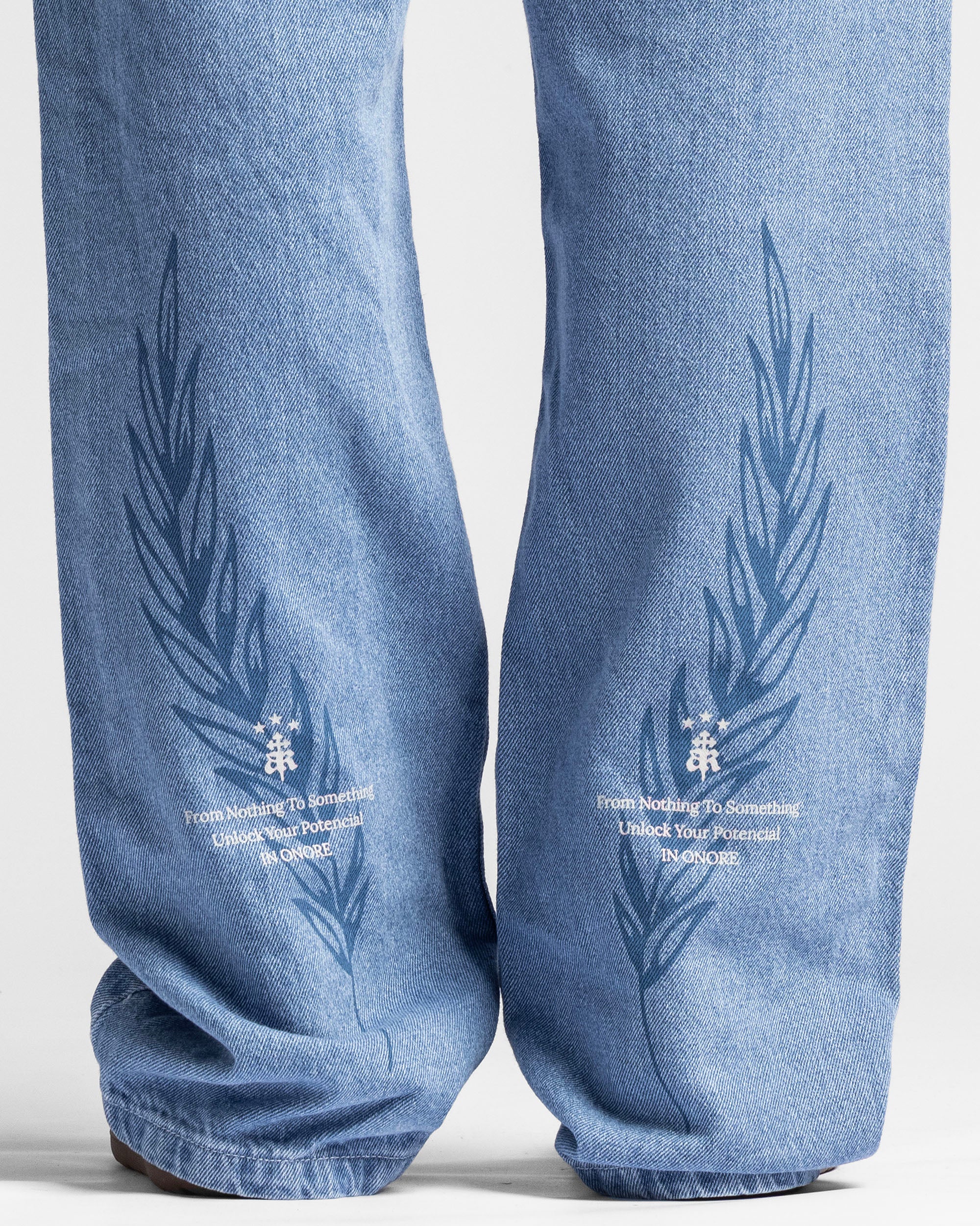 Denim Pant Azul Logo Azul - Unisex - Image 6
