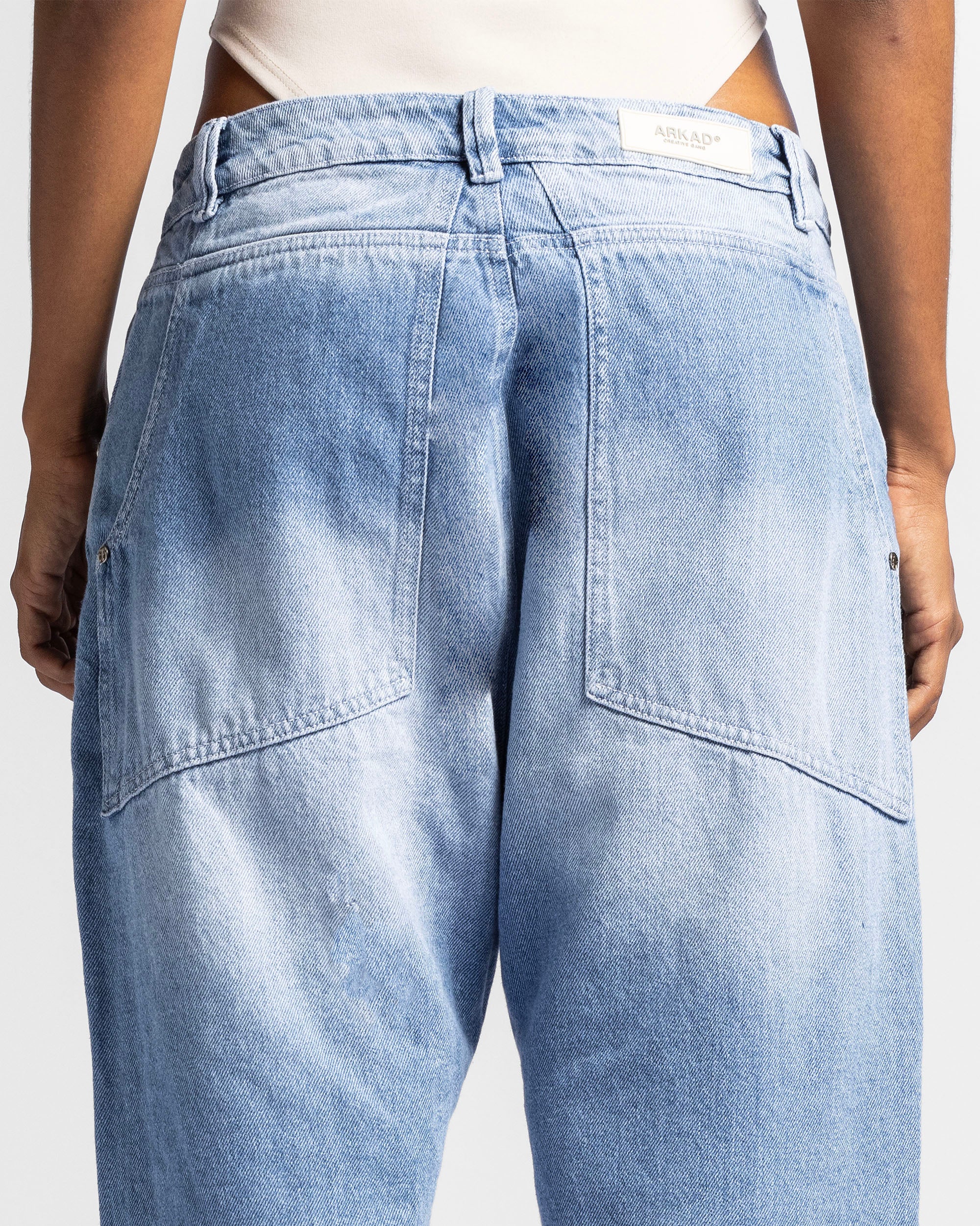 Denim Pant Azul Logo Azul - Unisex - Image 9