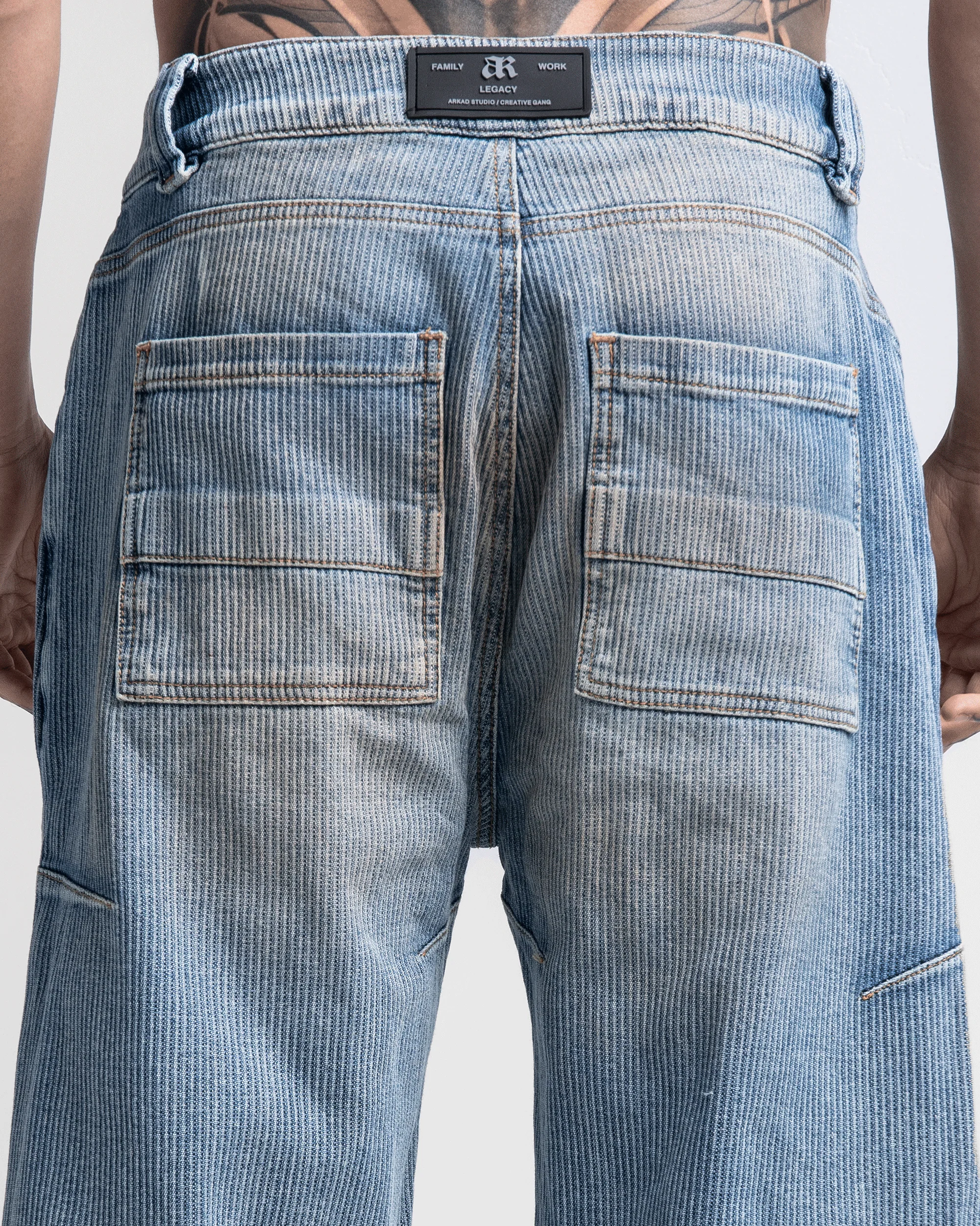 Striped Dirty Denim Pant - Image 5
