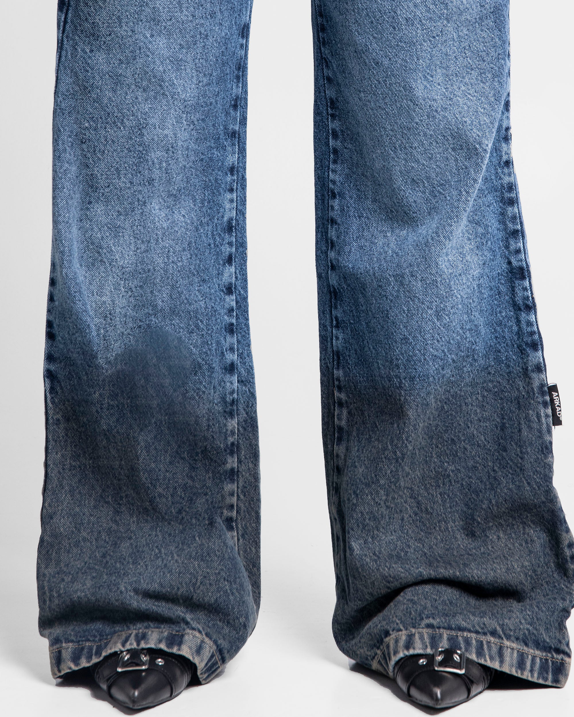 Dirty Denim Pant Azul Oscuro Mujer - Image 5
