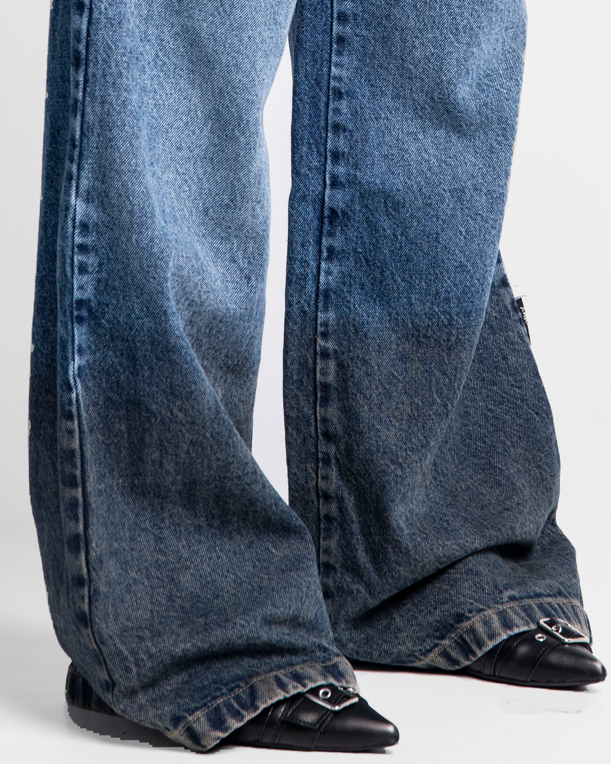 Dirty Denim Pant Azul Oscuro Mujer - Image 8