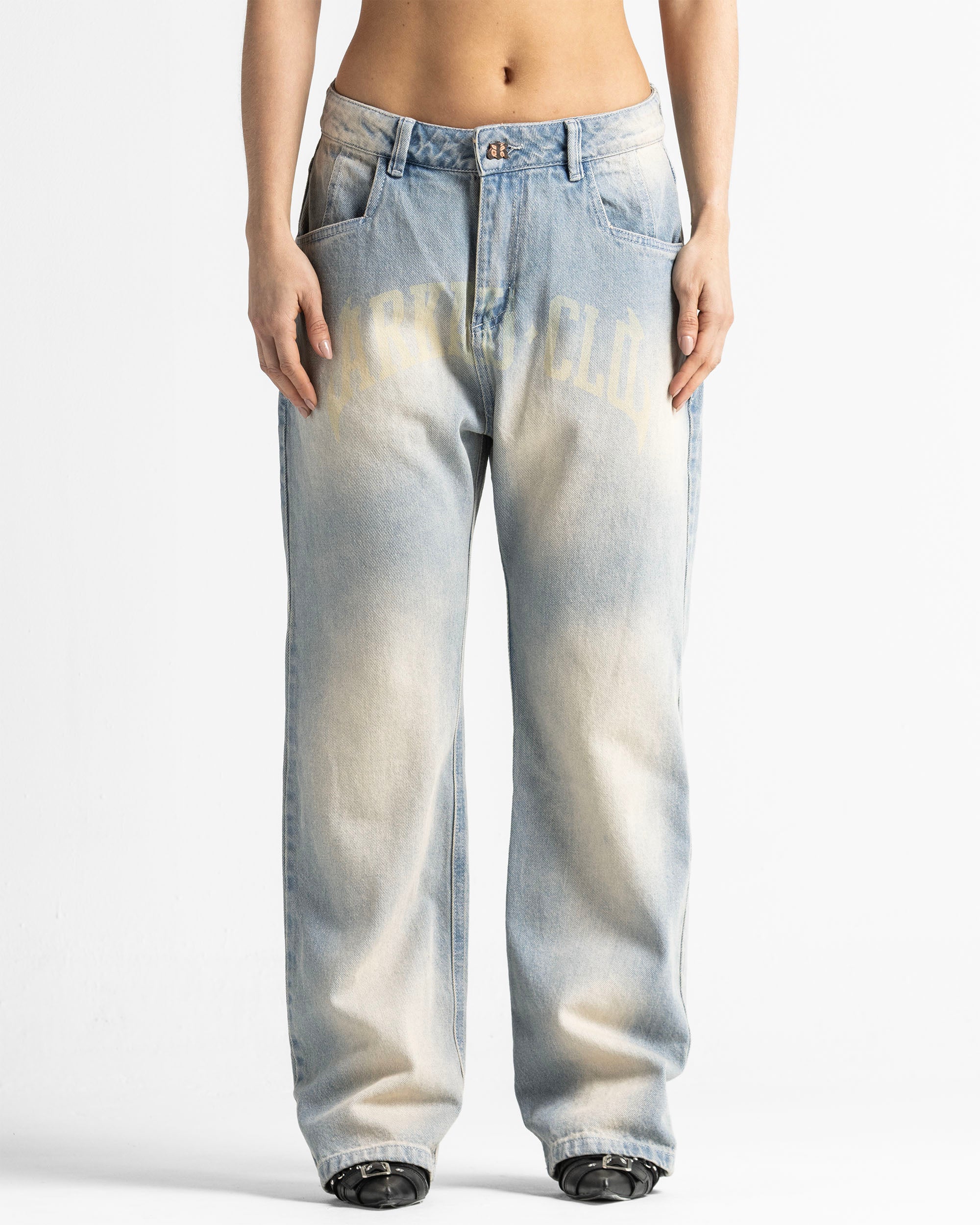Dirty Jean Printed Beige