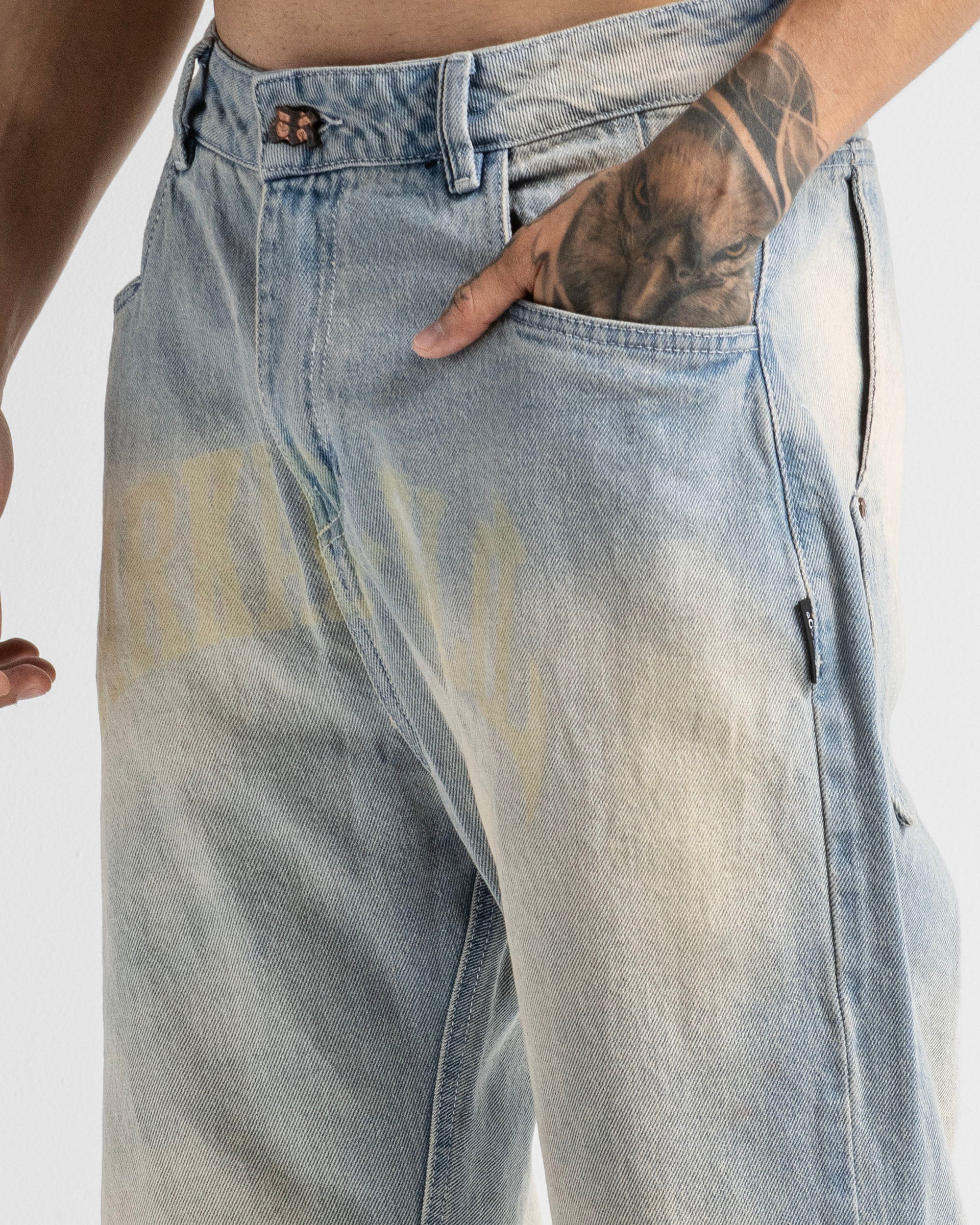 Dirty Jean Printed Beige - Image 11