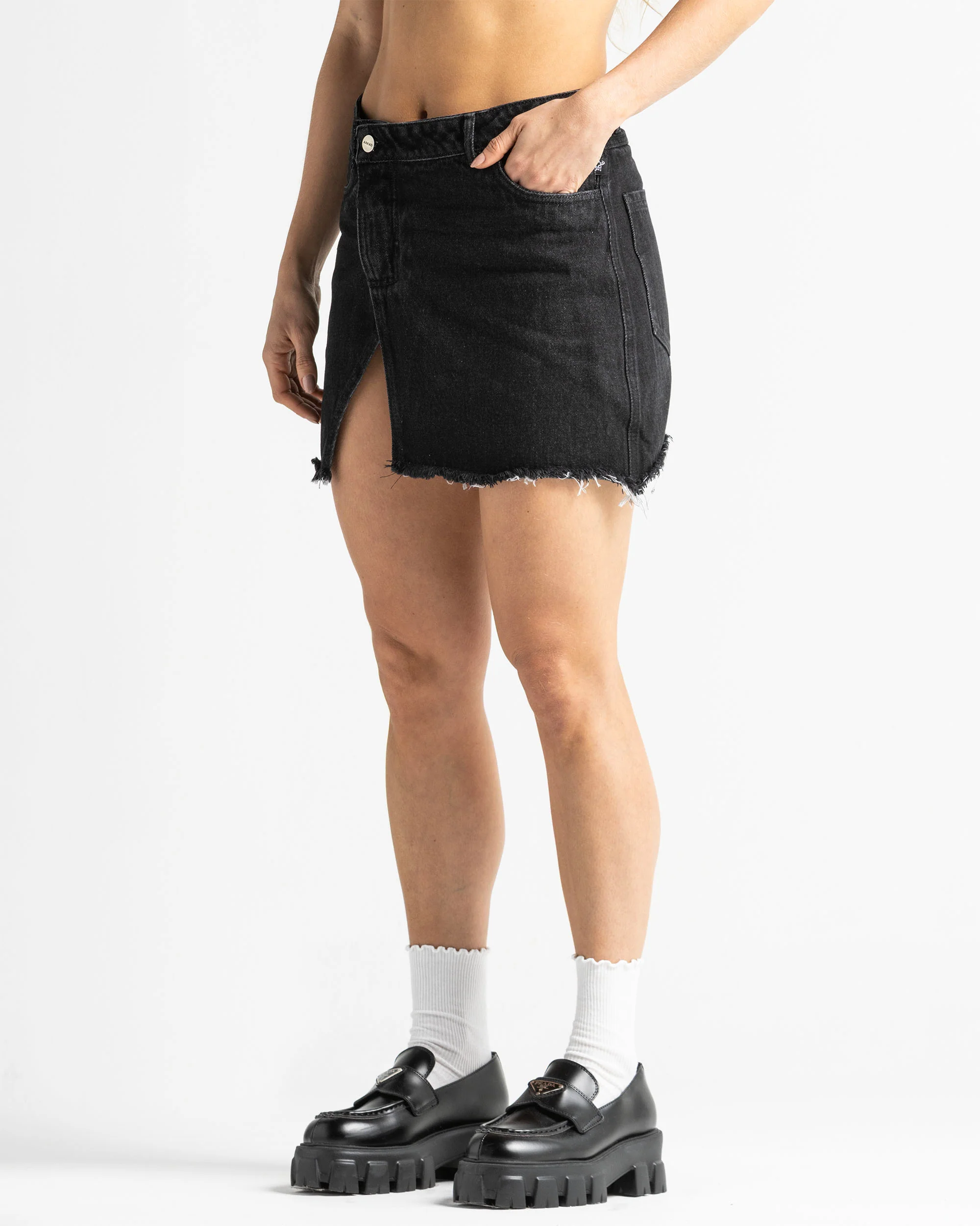 Falda En Denim Asimétrica - Image 3