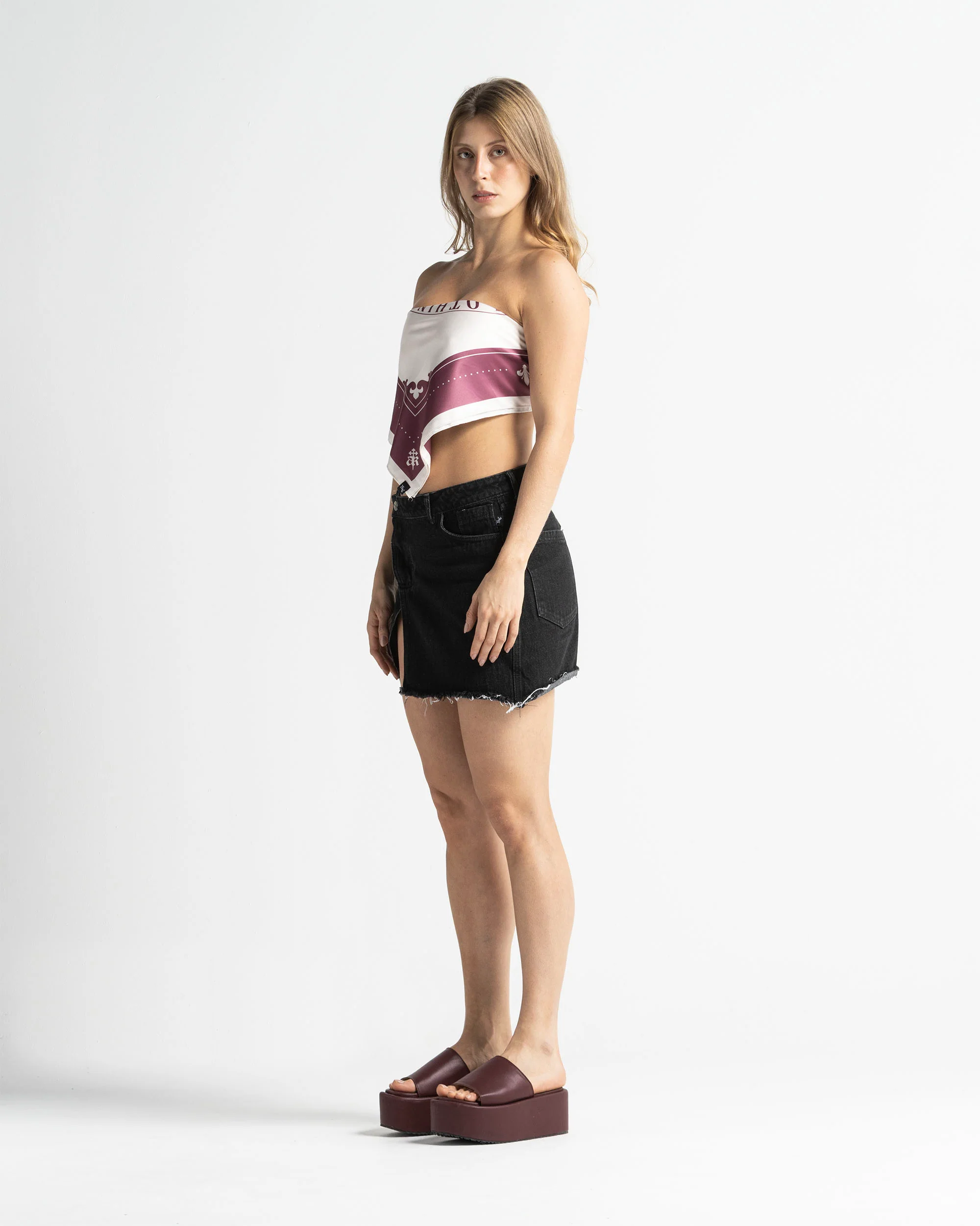 Falda En Denim Asimétrica - Image 6