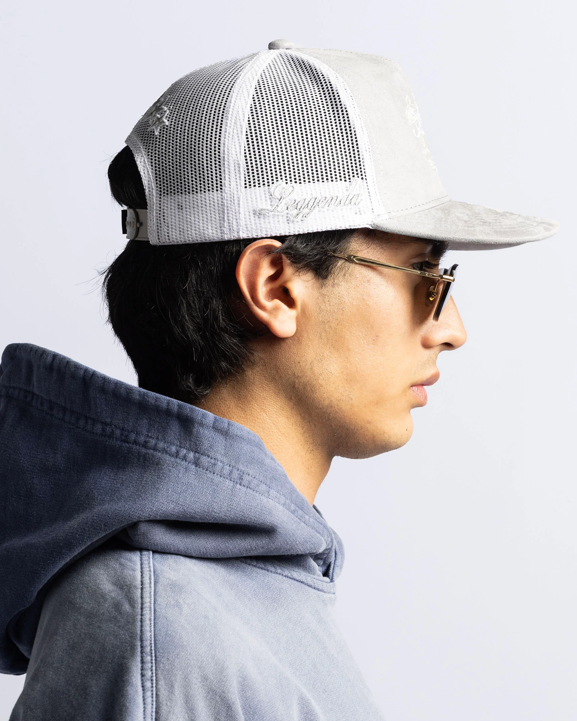 Gorra Gris Velvet Nato Leggenda - Image 4