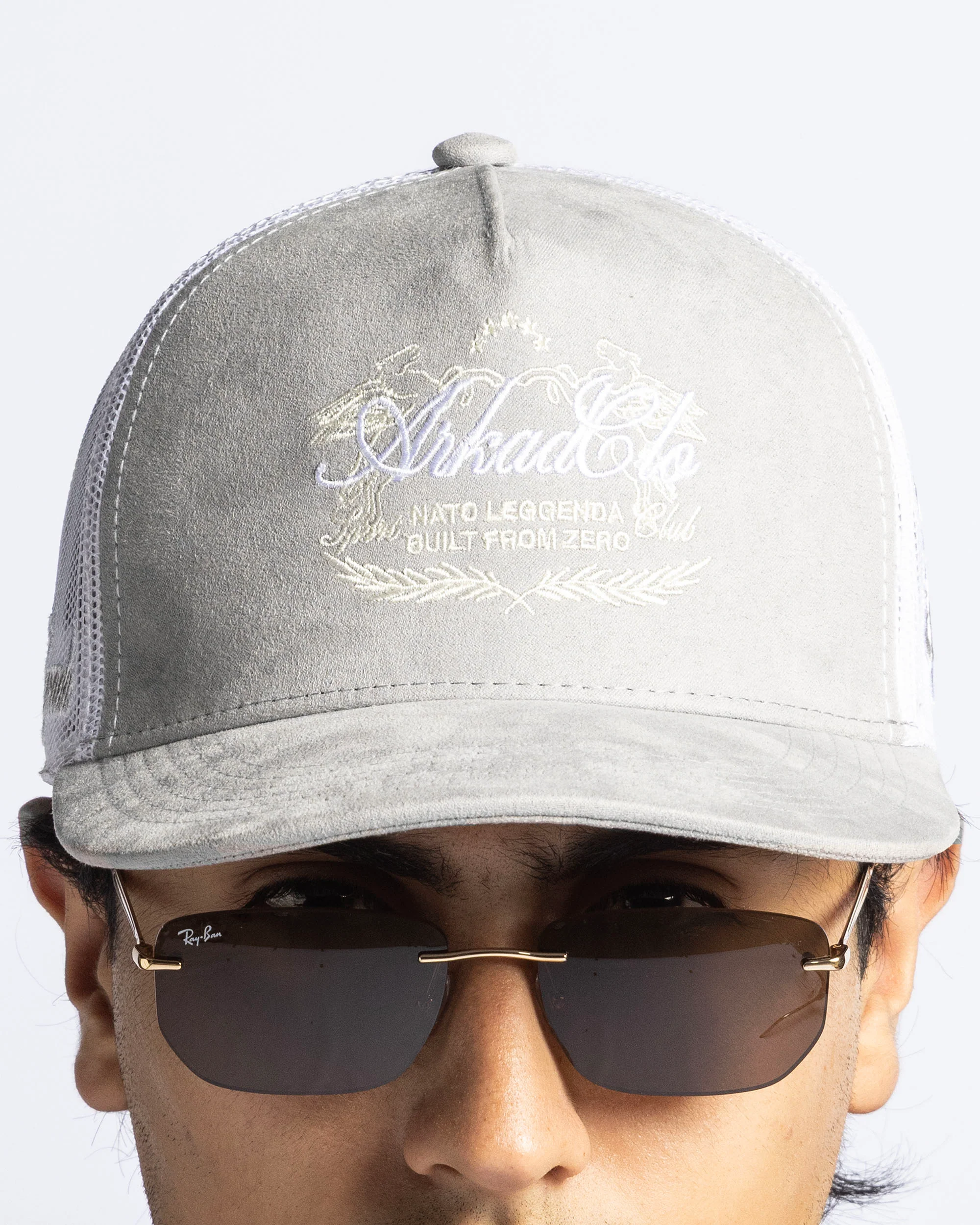 Gorra Gris Velvet Nato Leggenda - Image 5