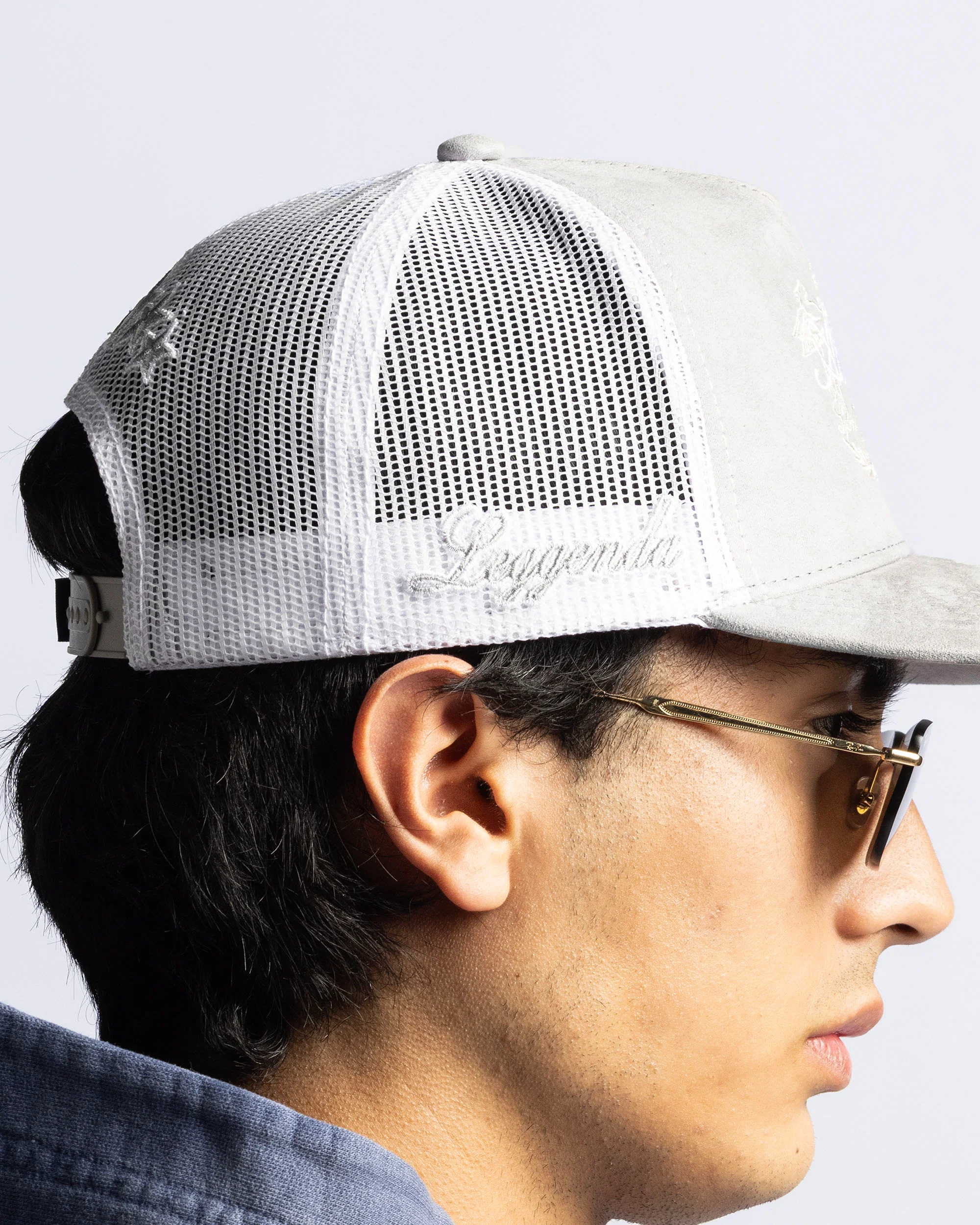 Gorra Gris Velvet Nato Leggenda - Image 7