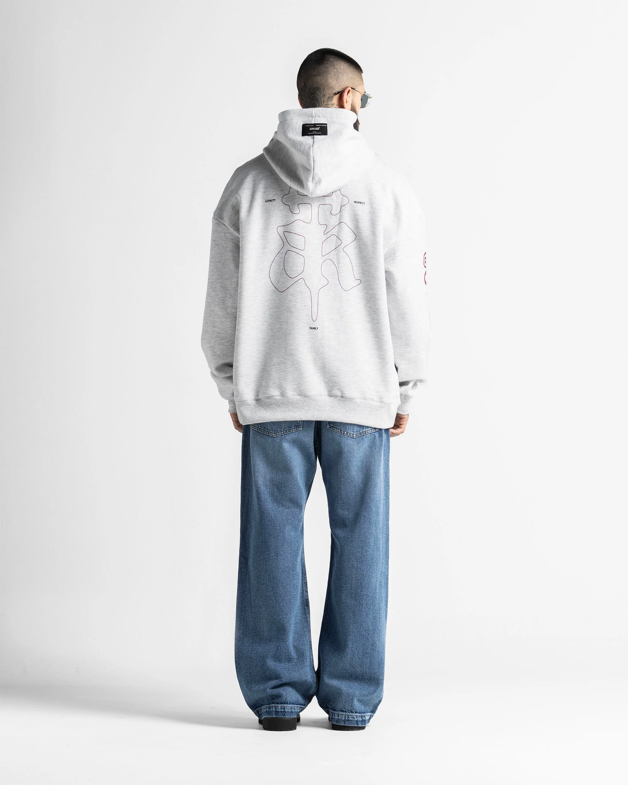 Hoodie Gris Jaspe Logo - Image 8