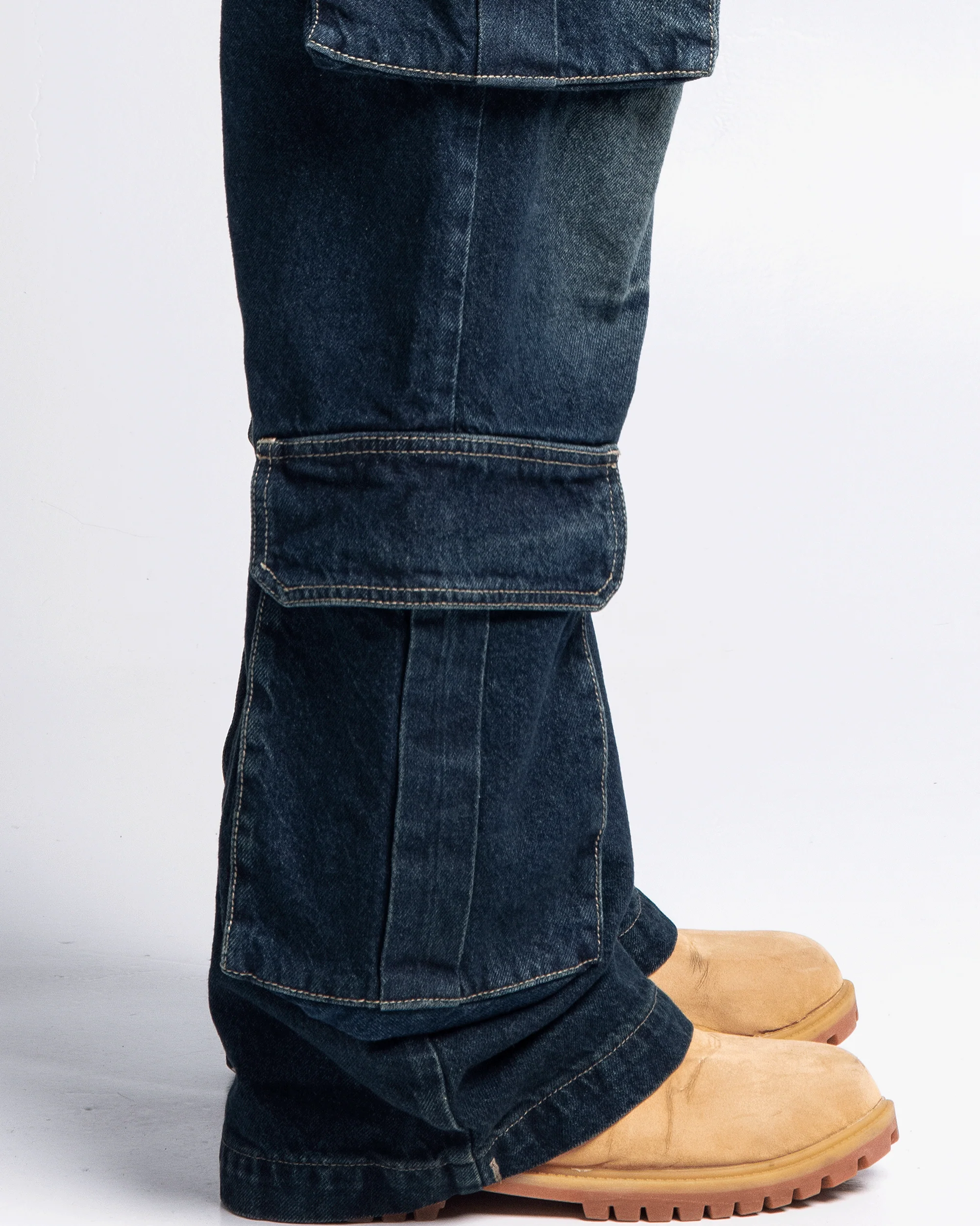 Jean Cargo Dirty Azul - Image 12