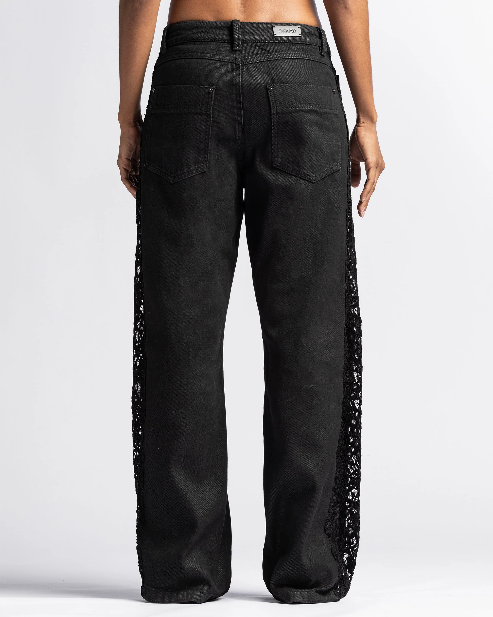 Waxed Lace Jeans - Image 4