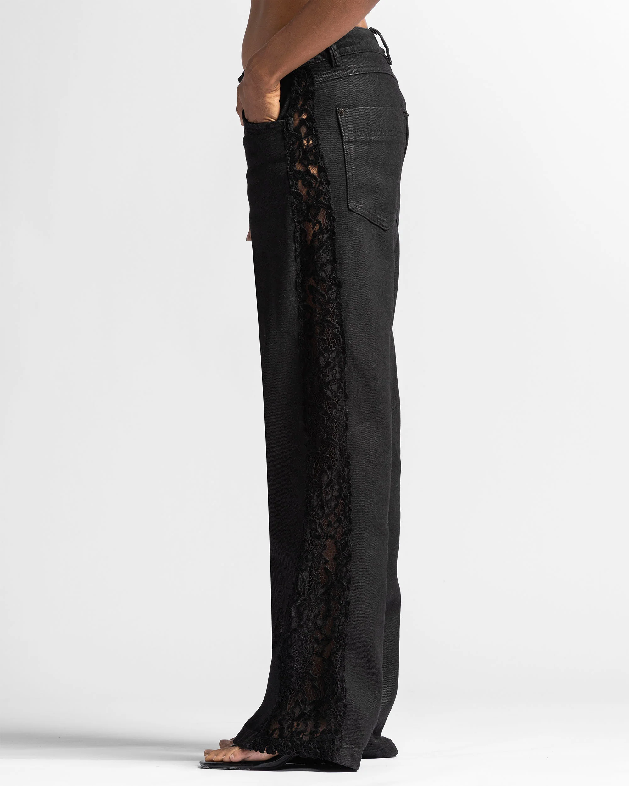 Waxed Lace Jeans - Image 5