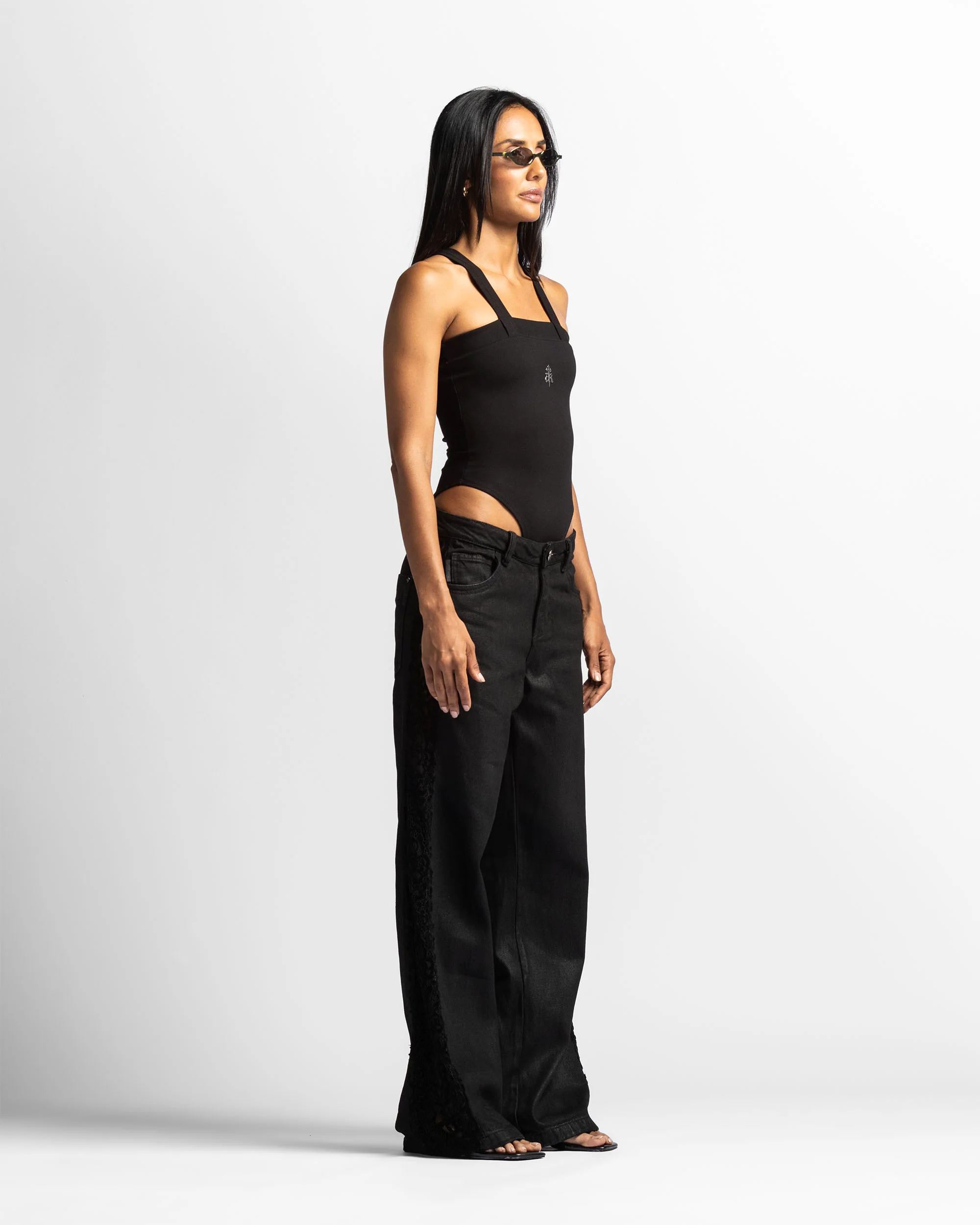 Waxed Lace Jeans - Image 6