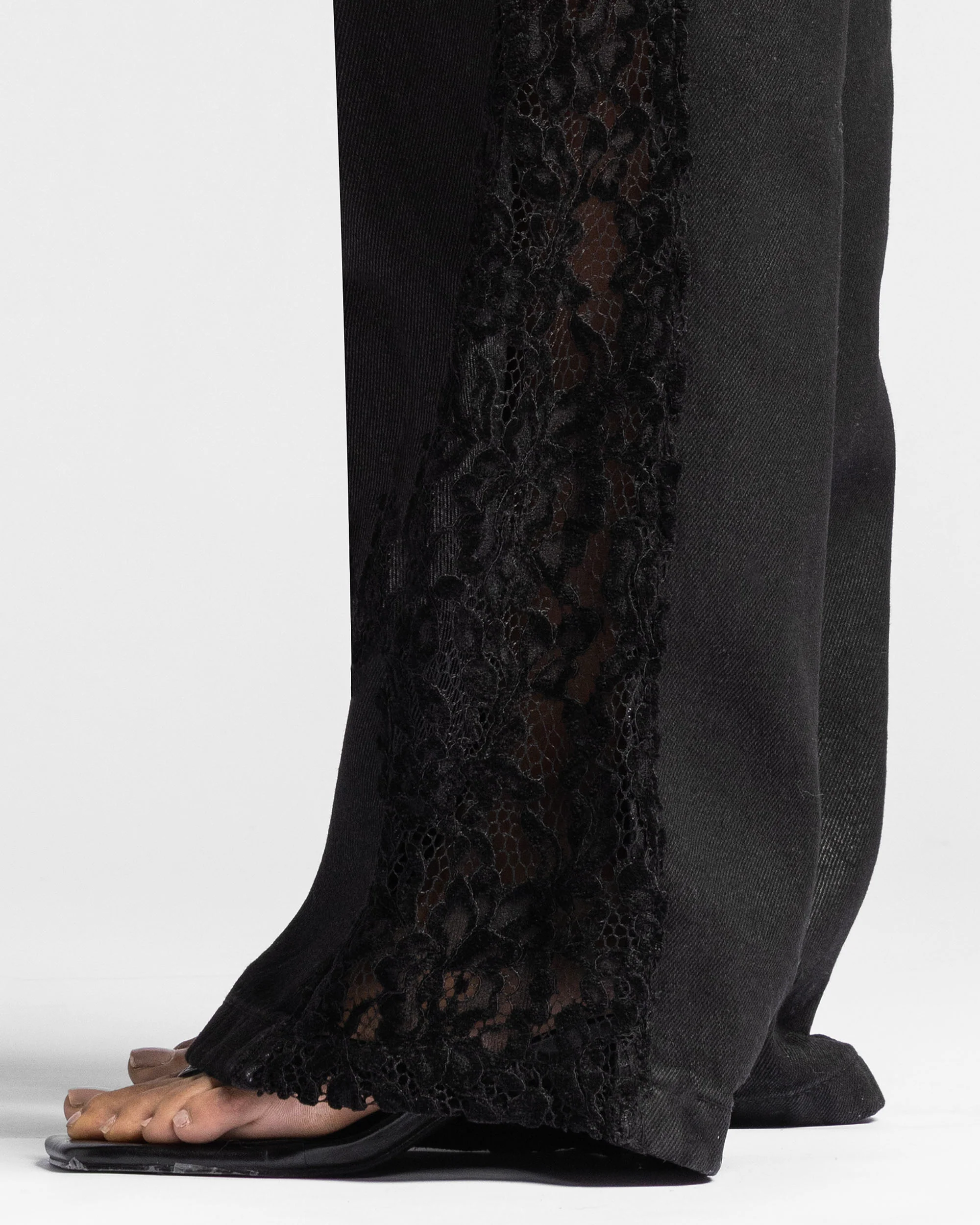 Waxed Lace Jeans - Image 8