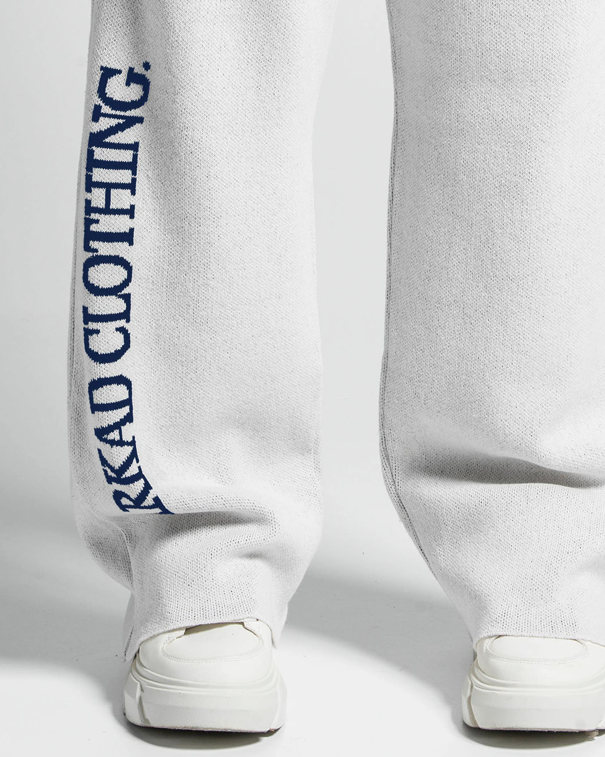 Knit Pant Blanco Con Azul - Image 8