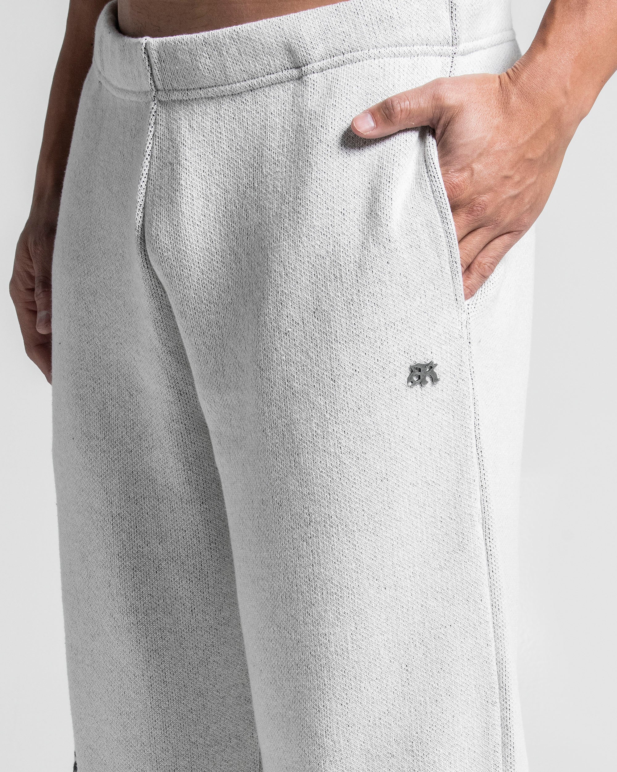 Knit Pant Blanco Con Azul - Image 9