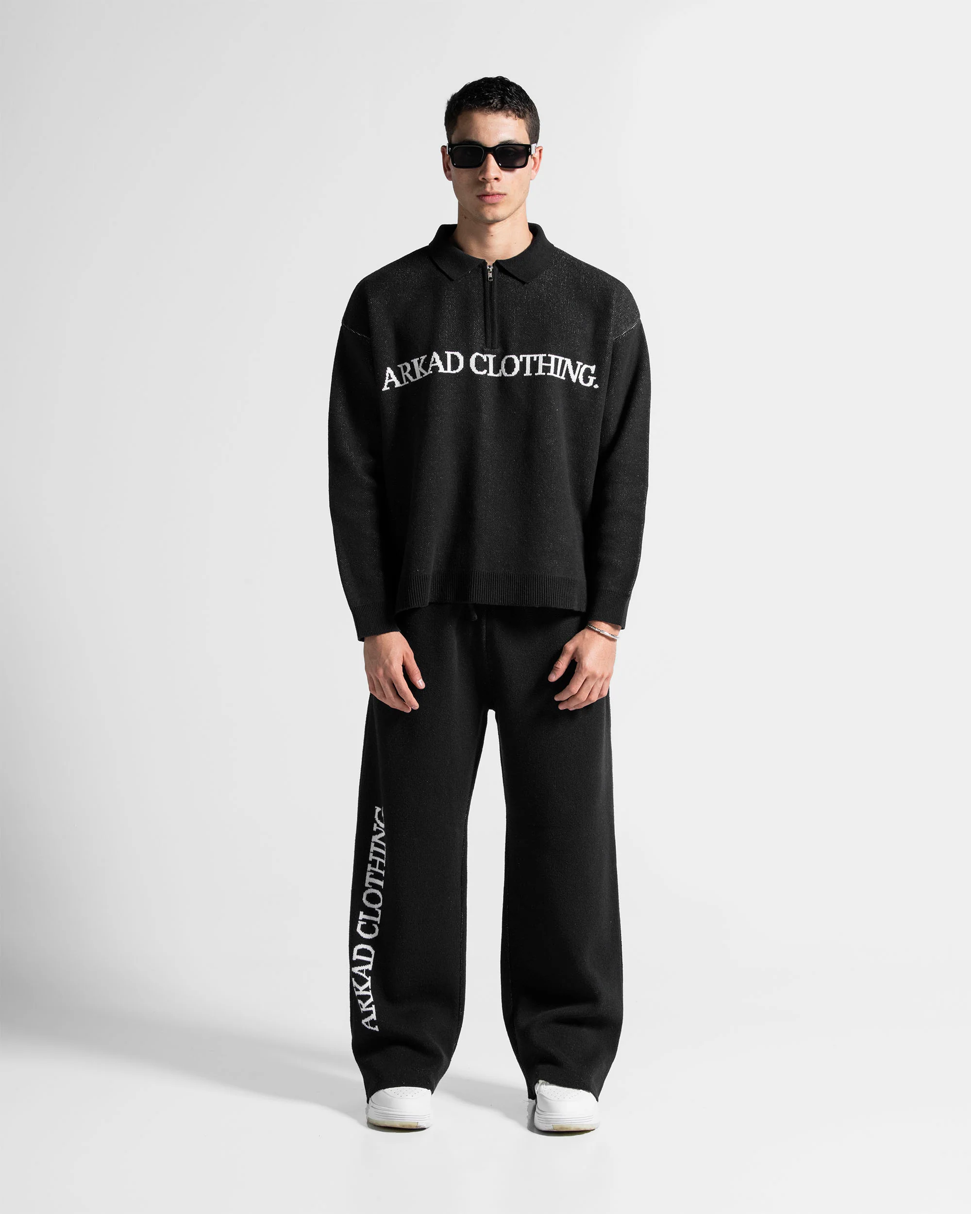 Knit Pant Negro Con Blanco - Image 5