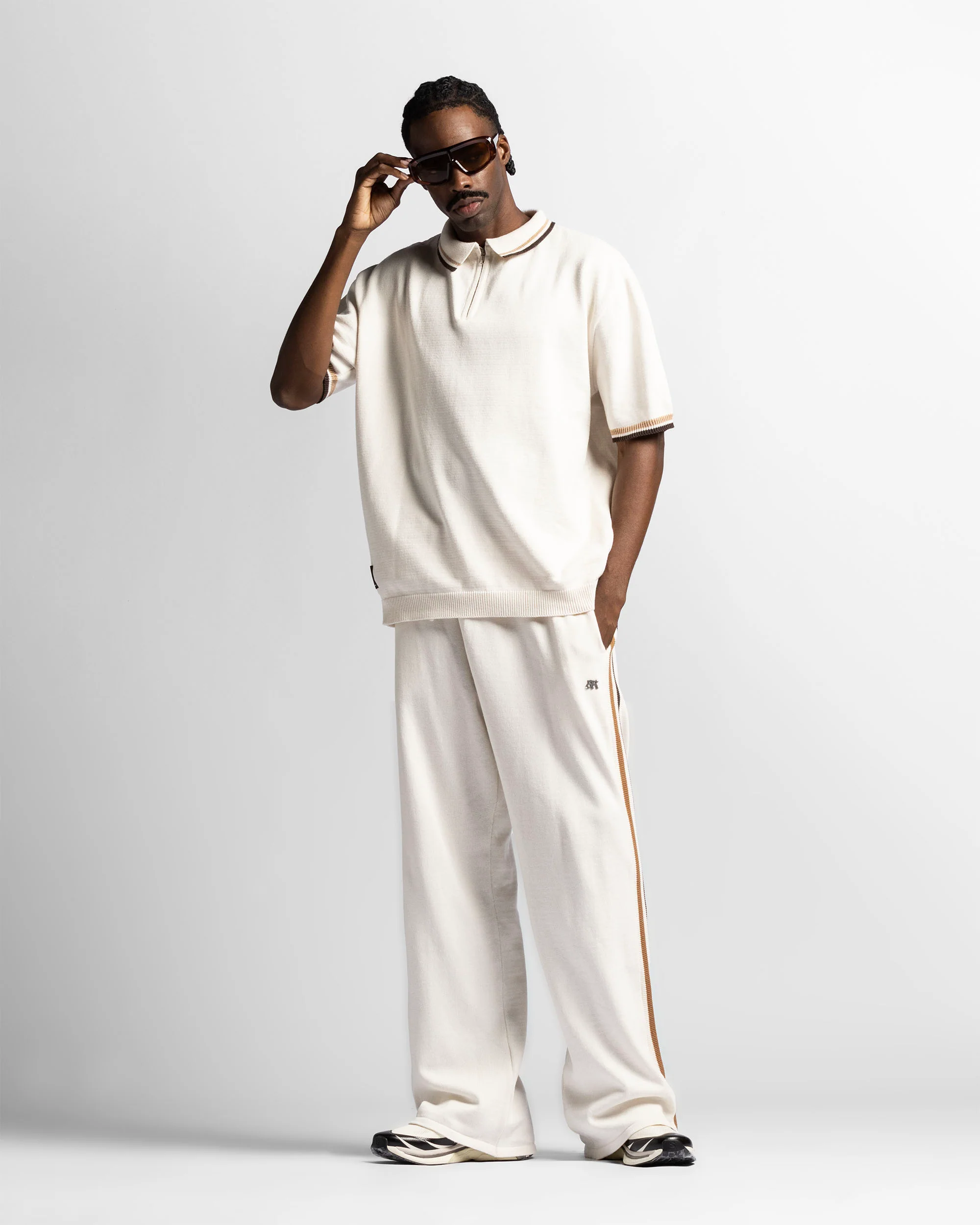 Knit Polo Beige - Image 2