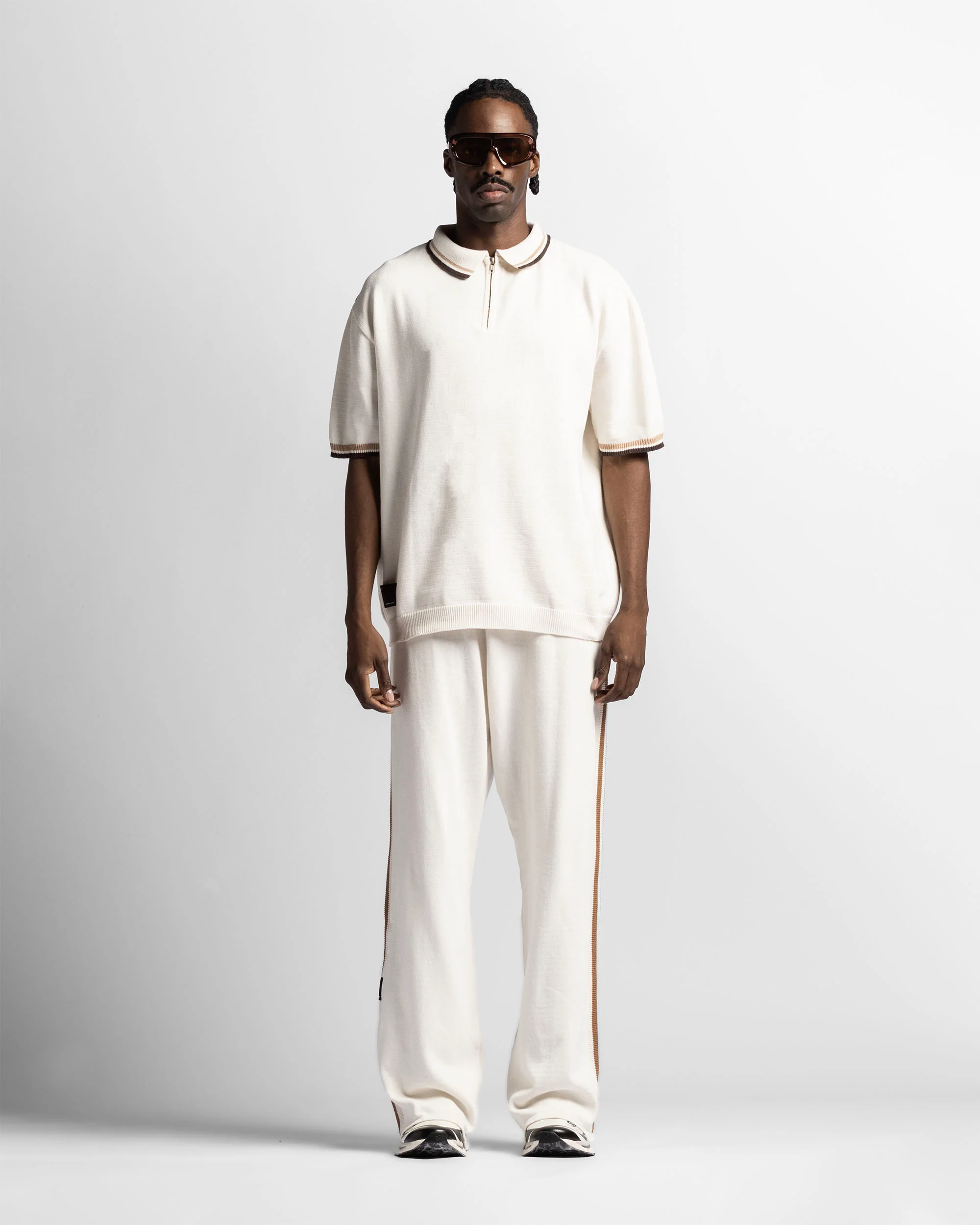 Knit Polo Beige - Image 6