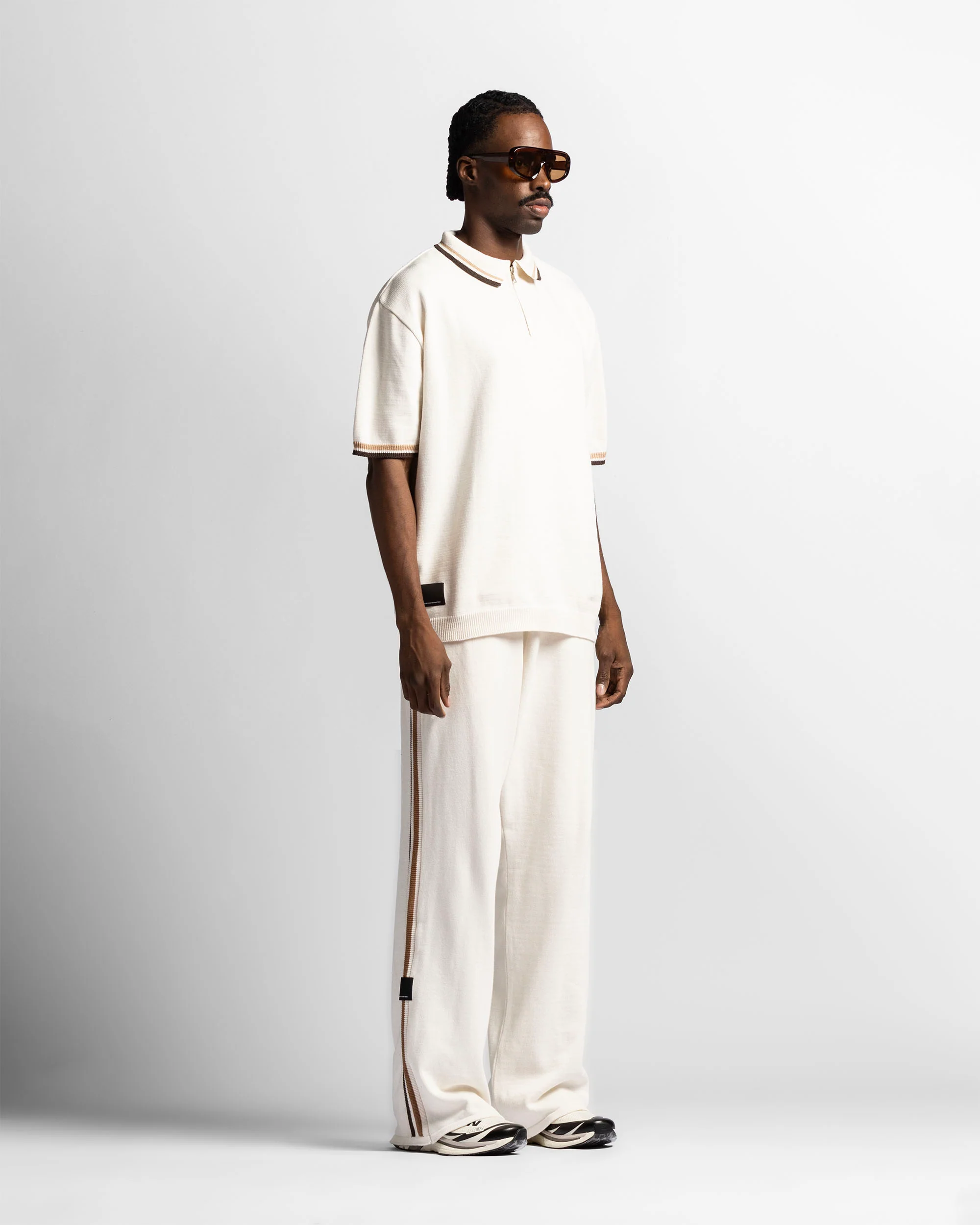 Knit Polo Beige - Image 9