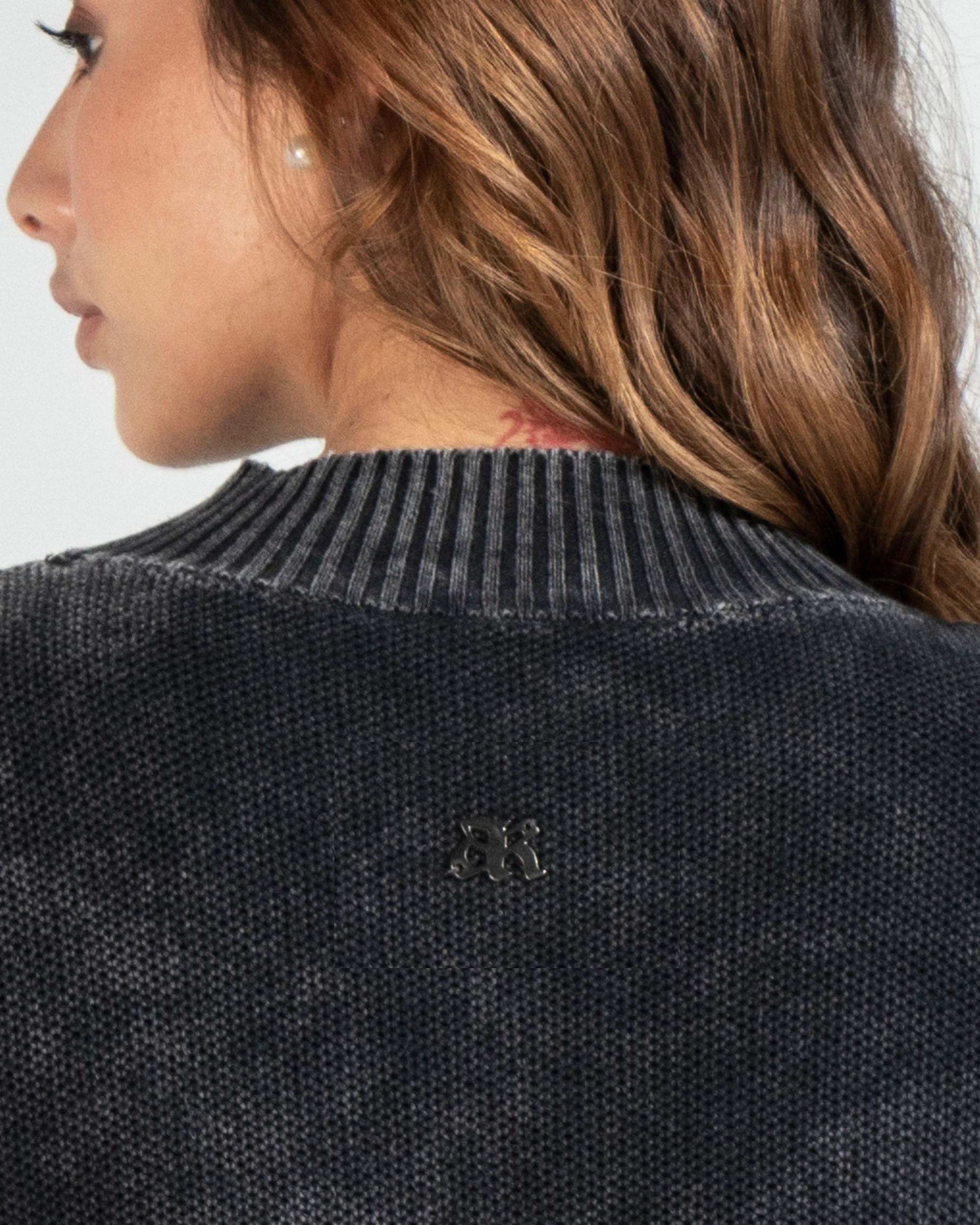 Knit Sweater Negro Unisex - Image 3