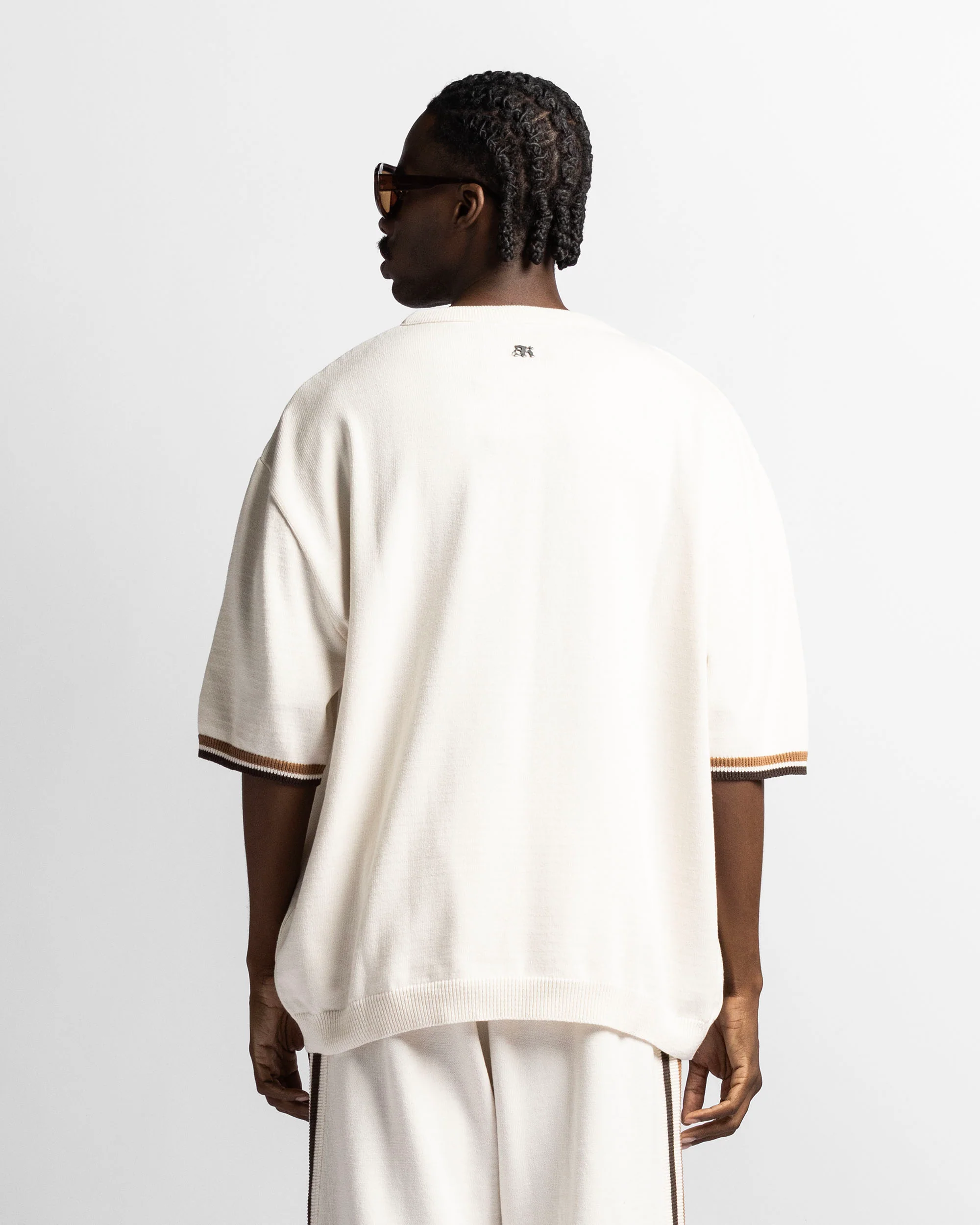 Knit Tshirt Beige - Image 4