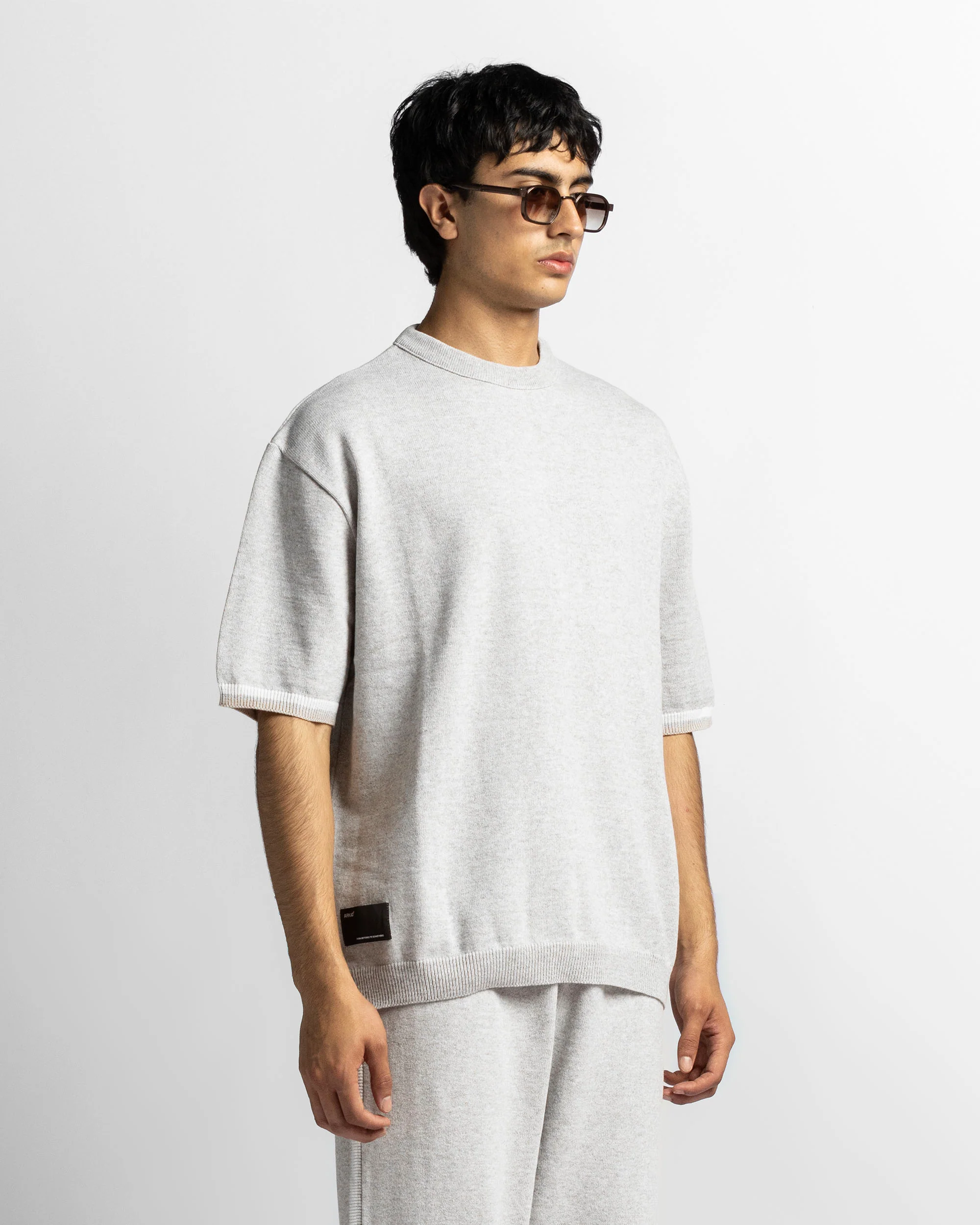 Knit Tshirt Gris - Image 4