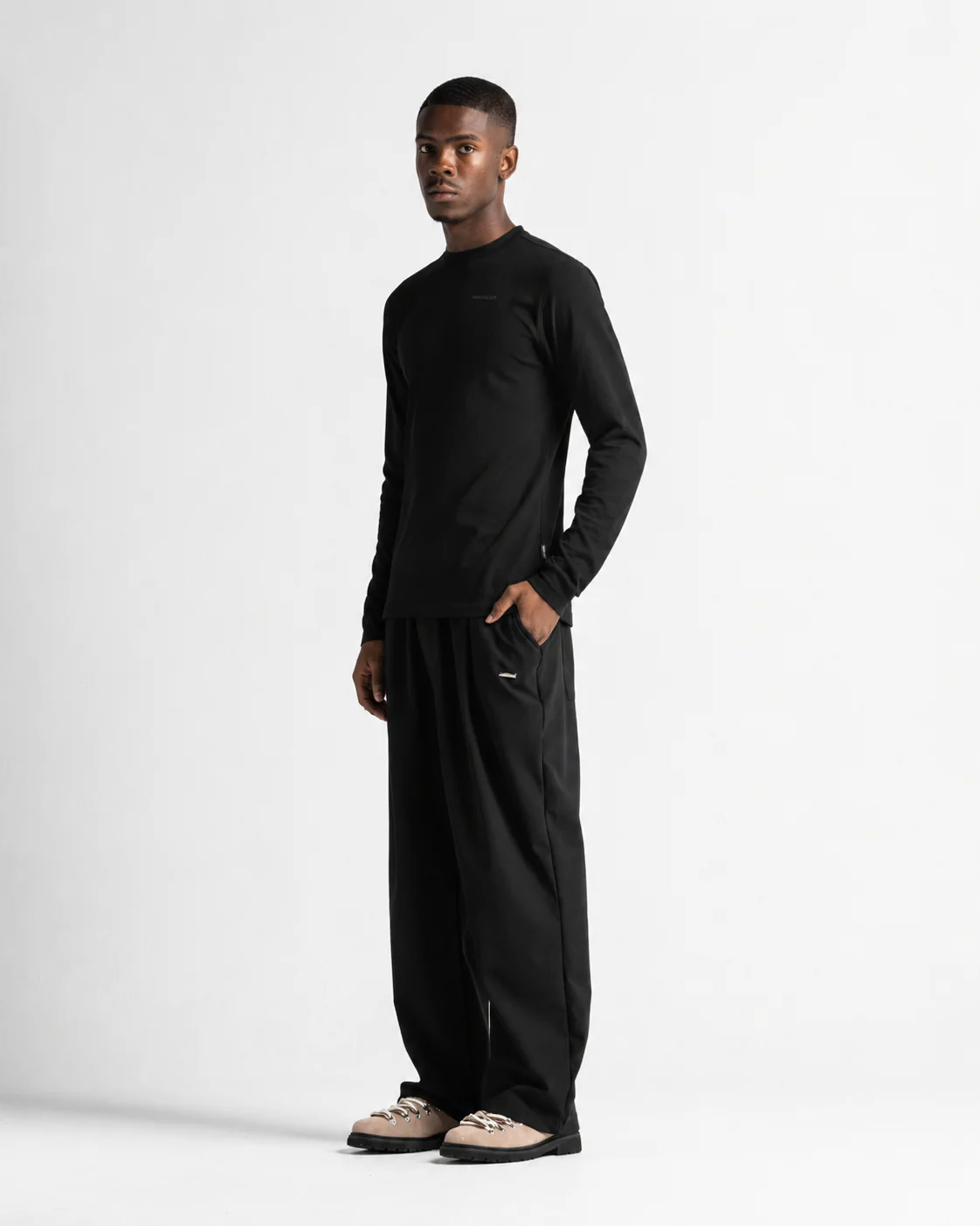 Long Sleeve Regular Fit Negro - Image 3