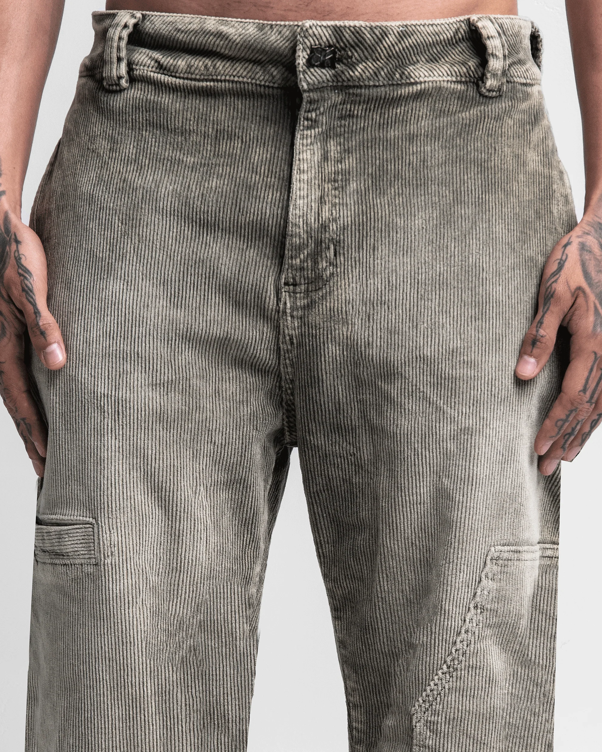 Pantalón Corduroy Acidwash Verde - Image 8