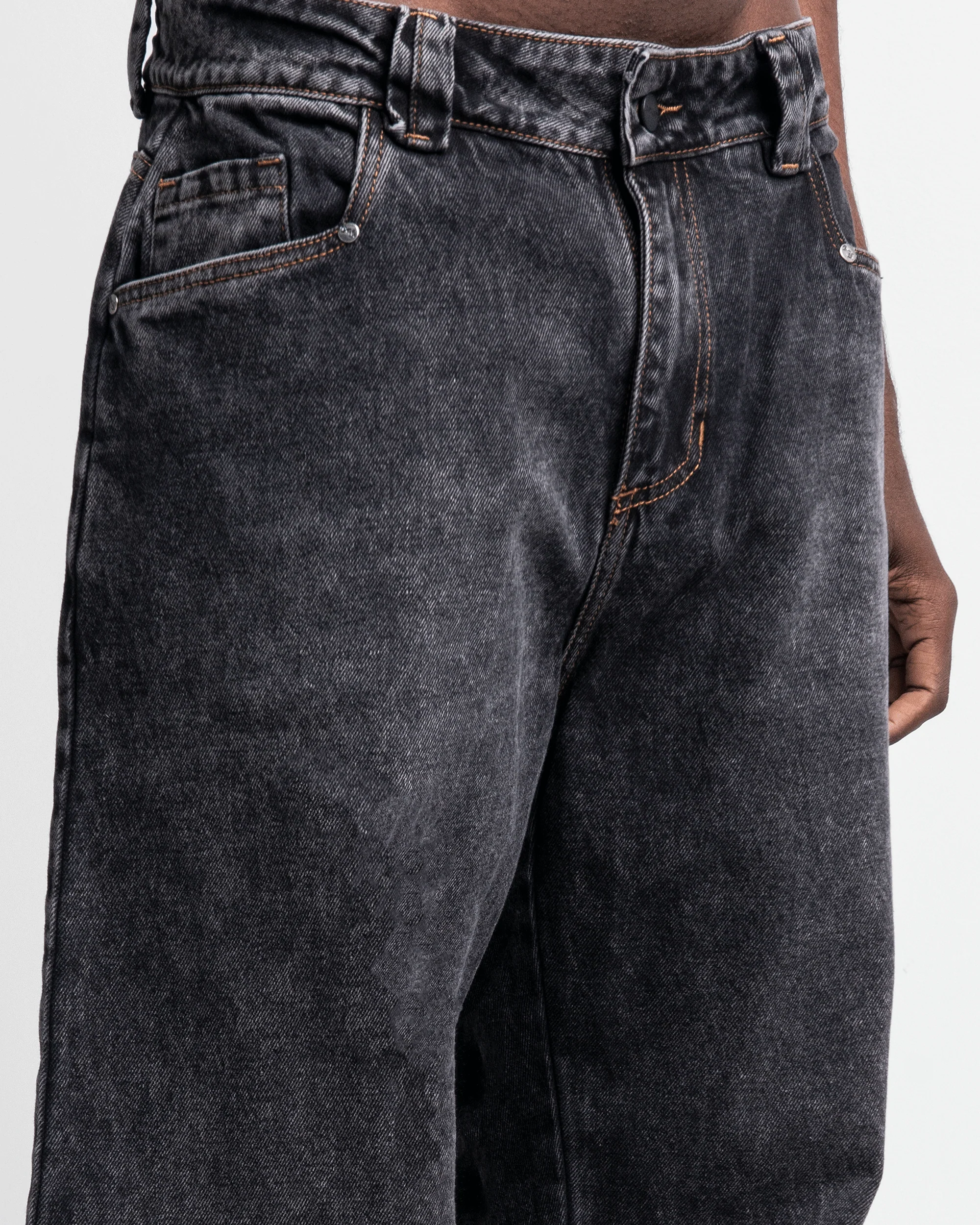 Pintuck Denim Pant Negro - Image 8