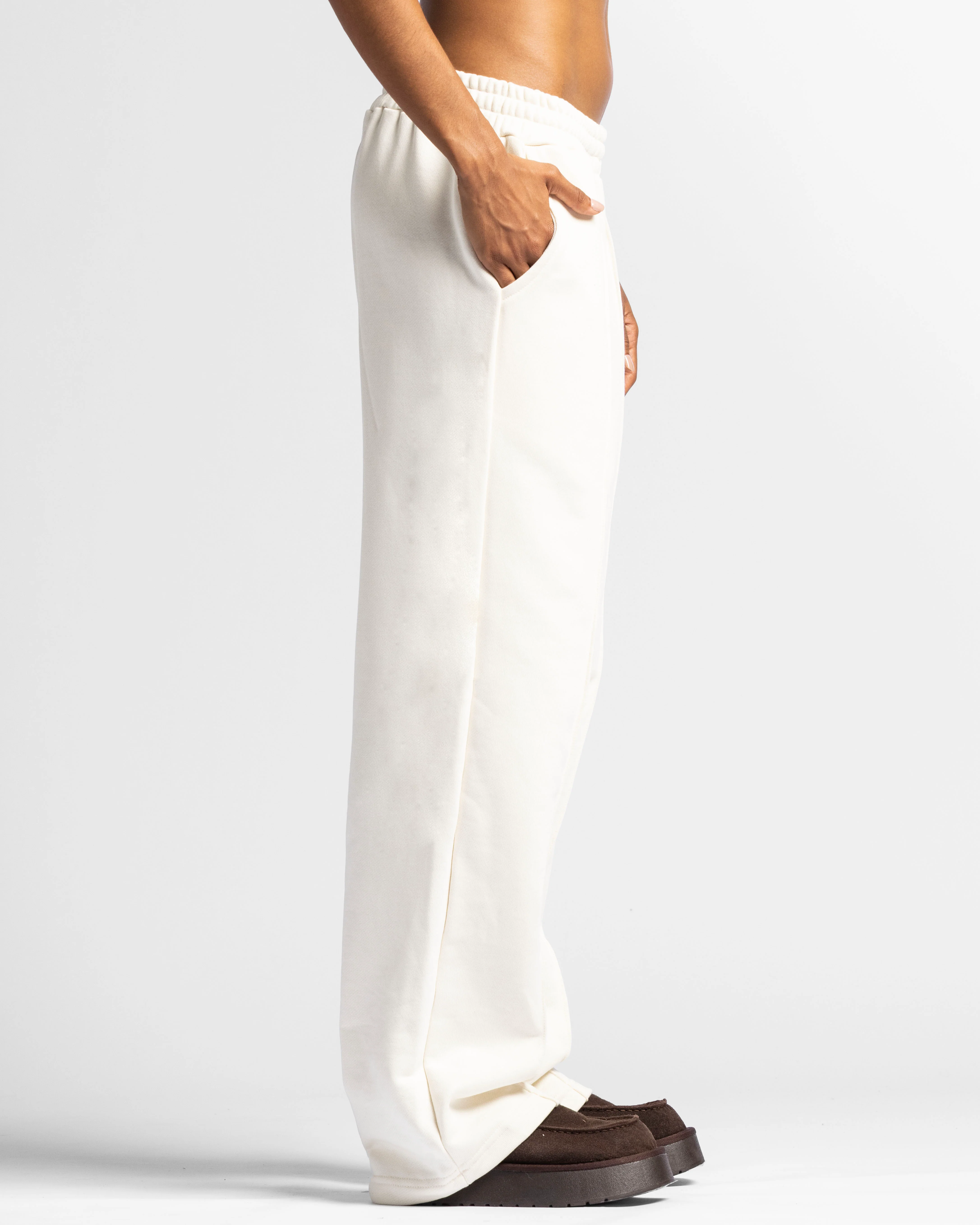 Pintuck Pant Beige Bordado - Unisex - Image 4