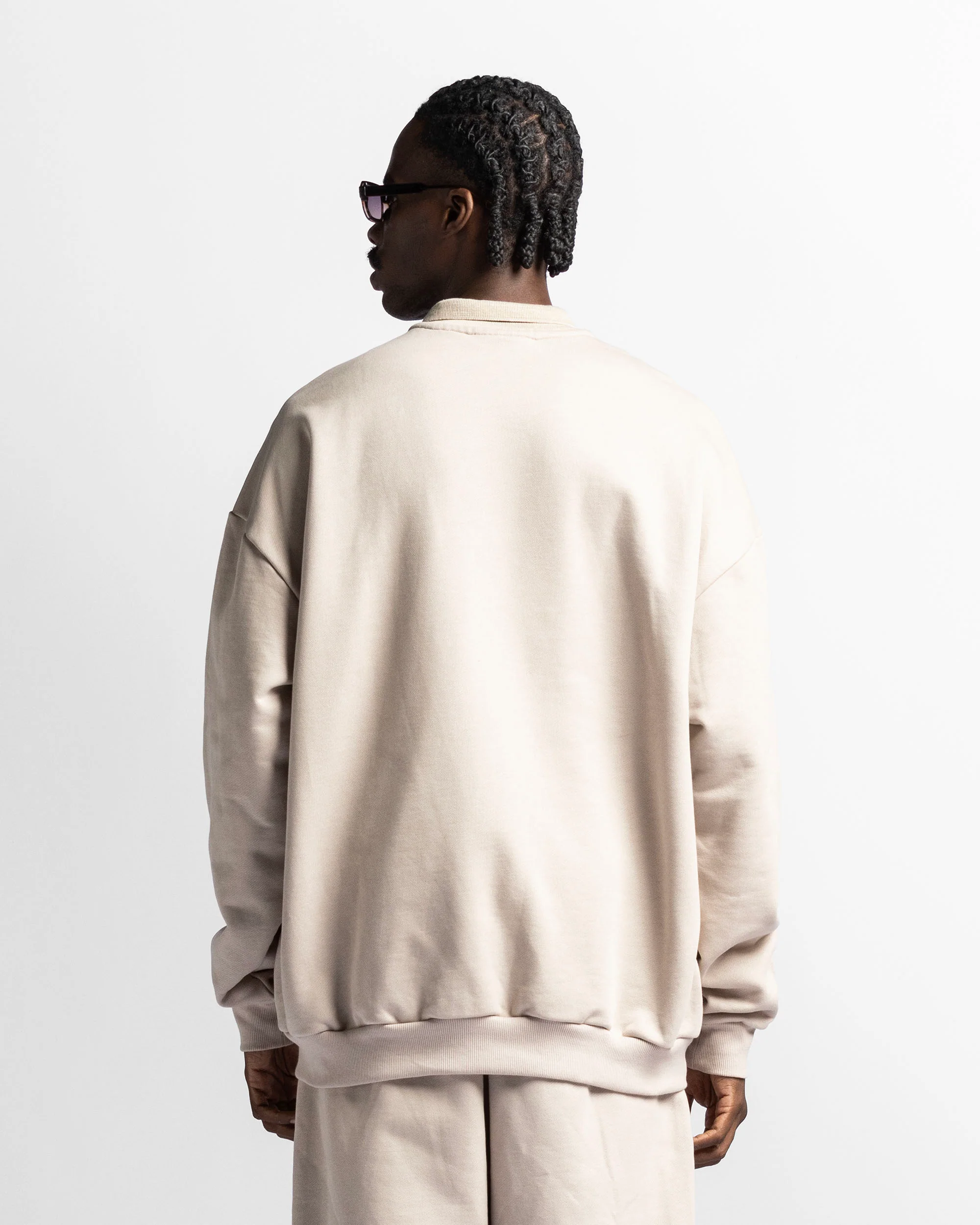 Polo Sweatshirt Oversize Sand - Image 3