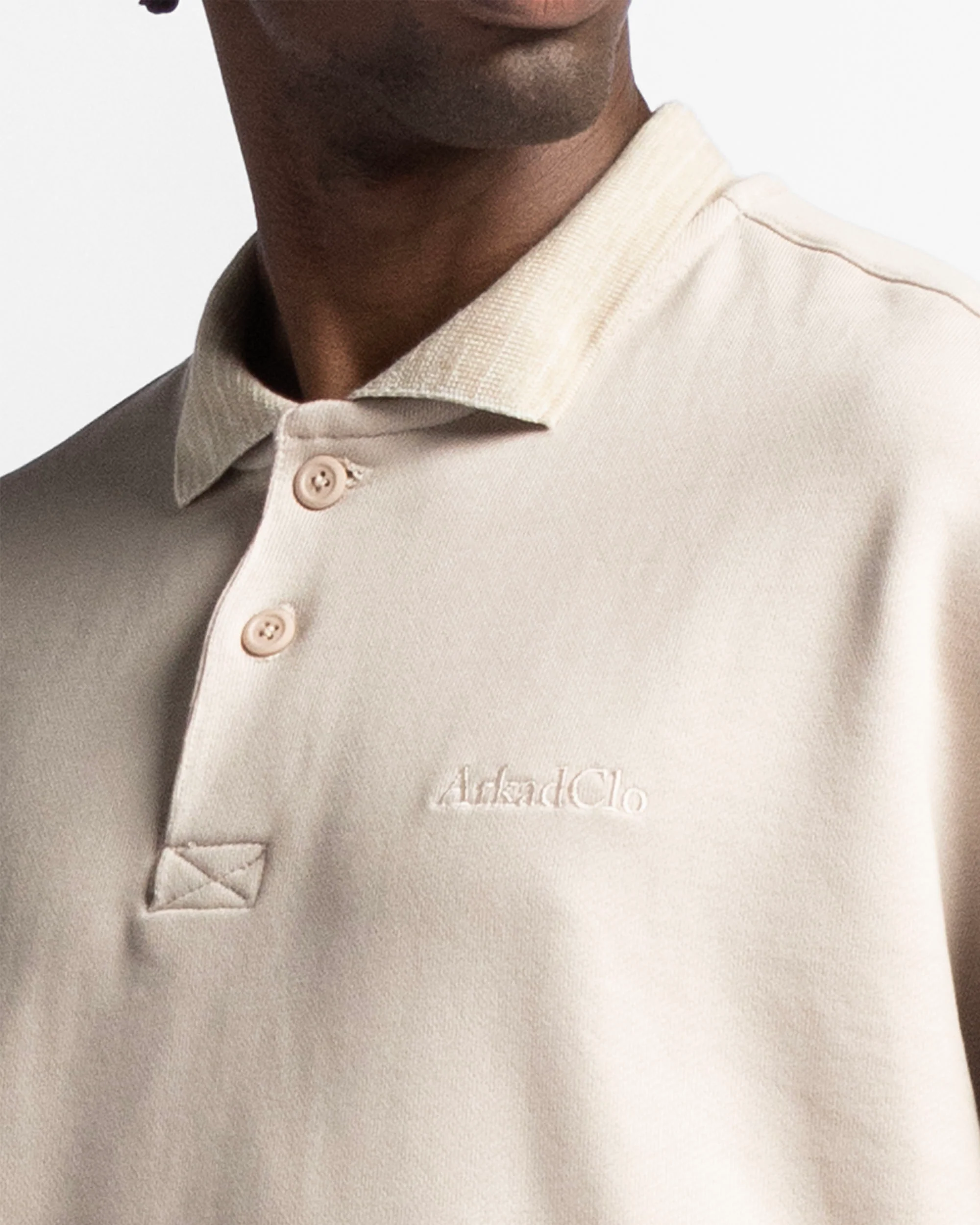 Polo Sweatshirt Oversize Sand - Image 4