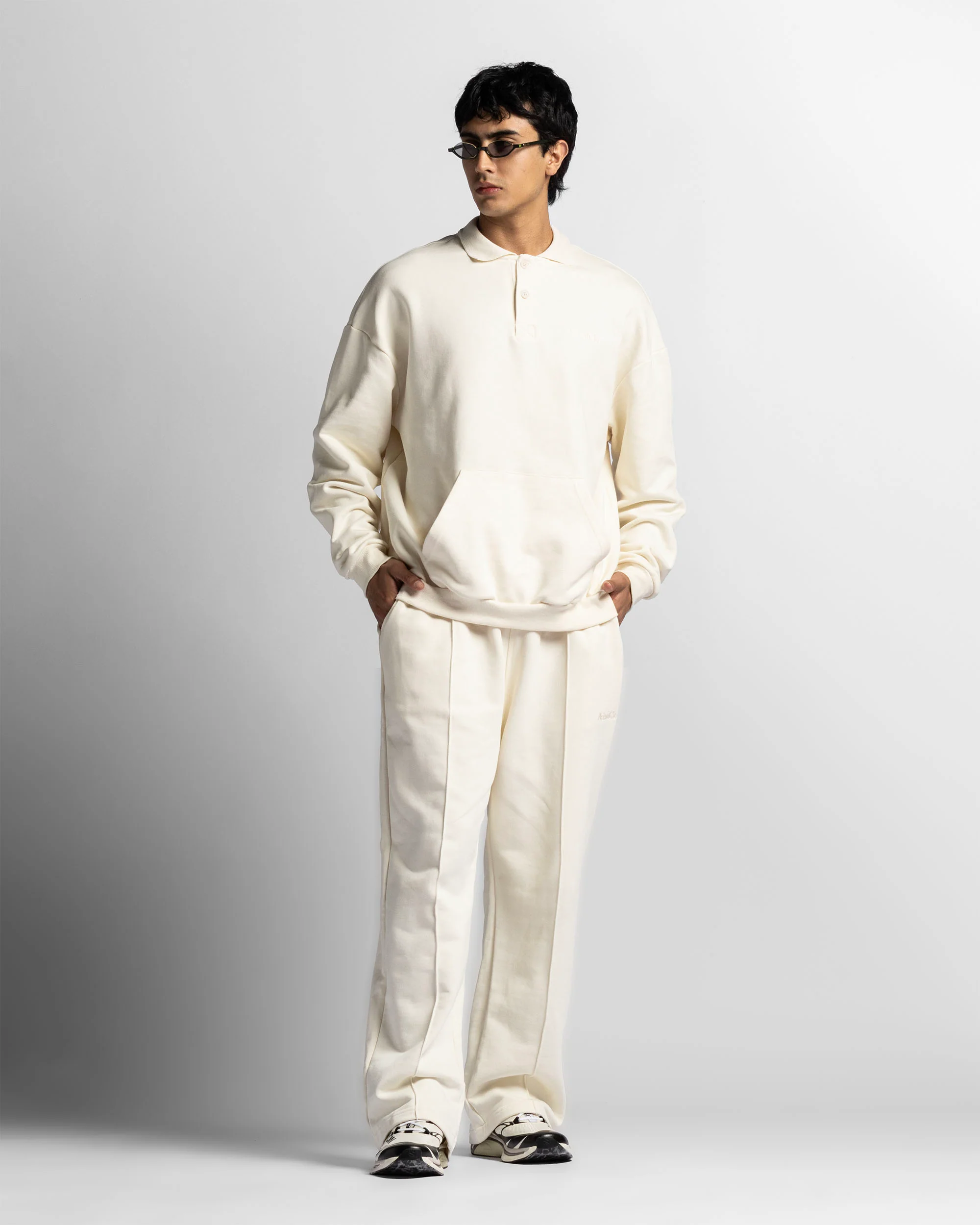 Pintuck Pant Beige Bordado - Image 2