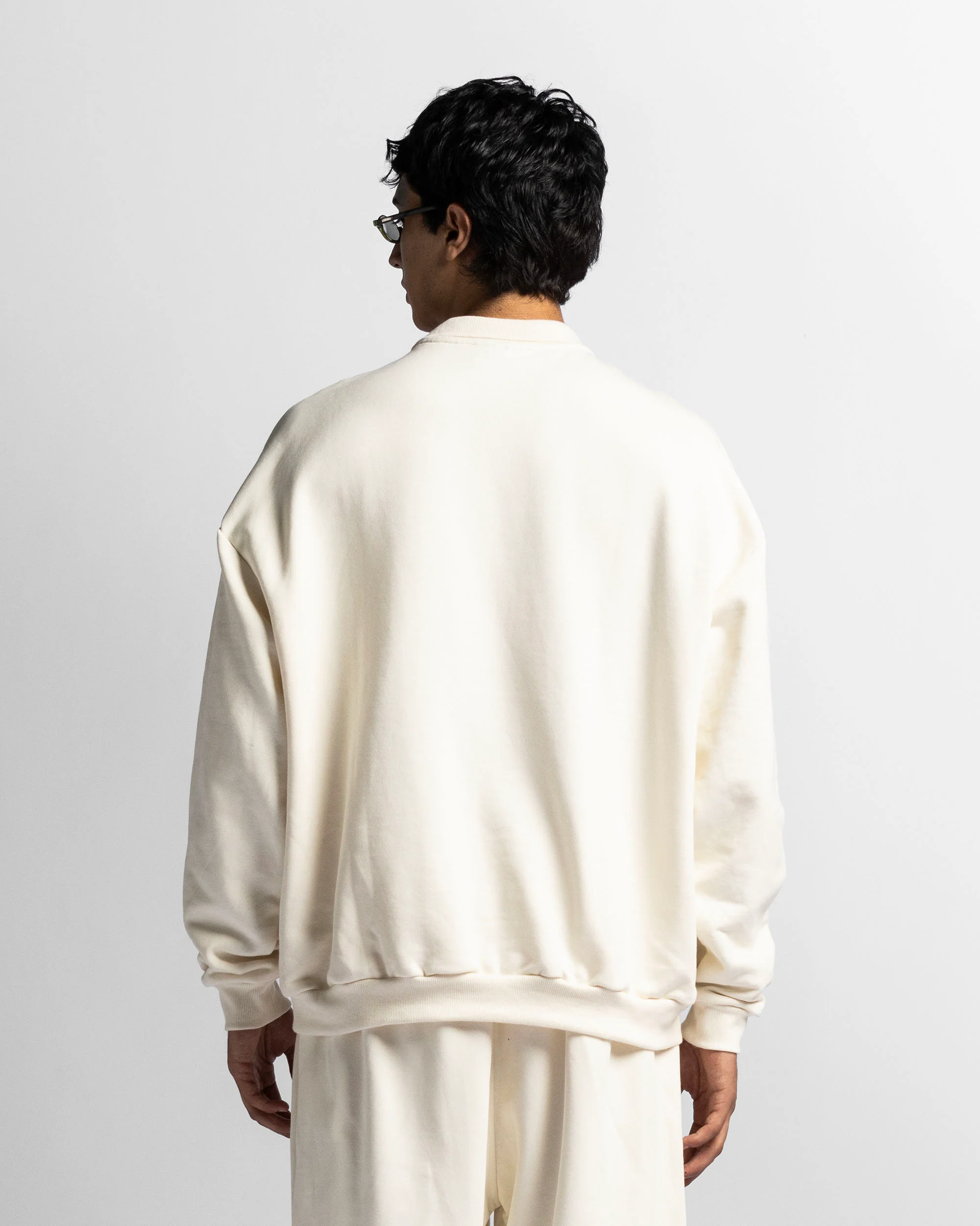 Polo Sweatshirt Oversize Beige - Image 5
