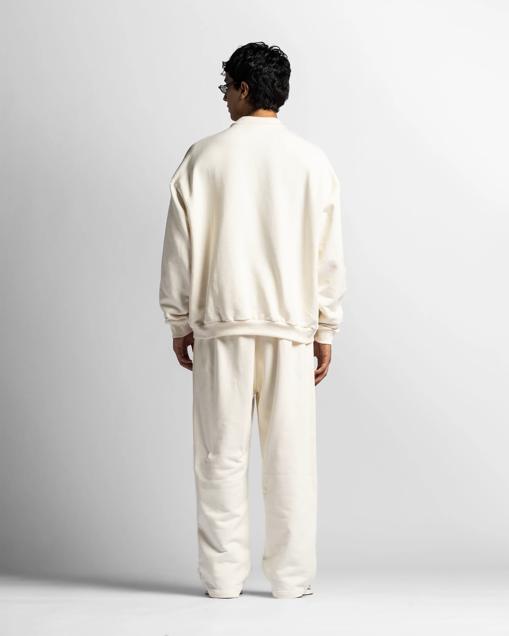 Polo Sweatshirt Oversize Beige - Image 7