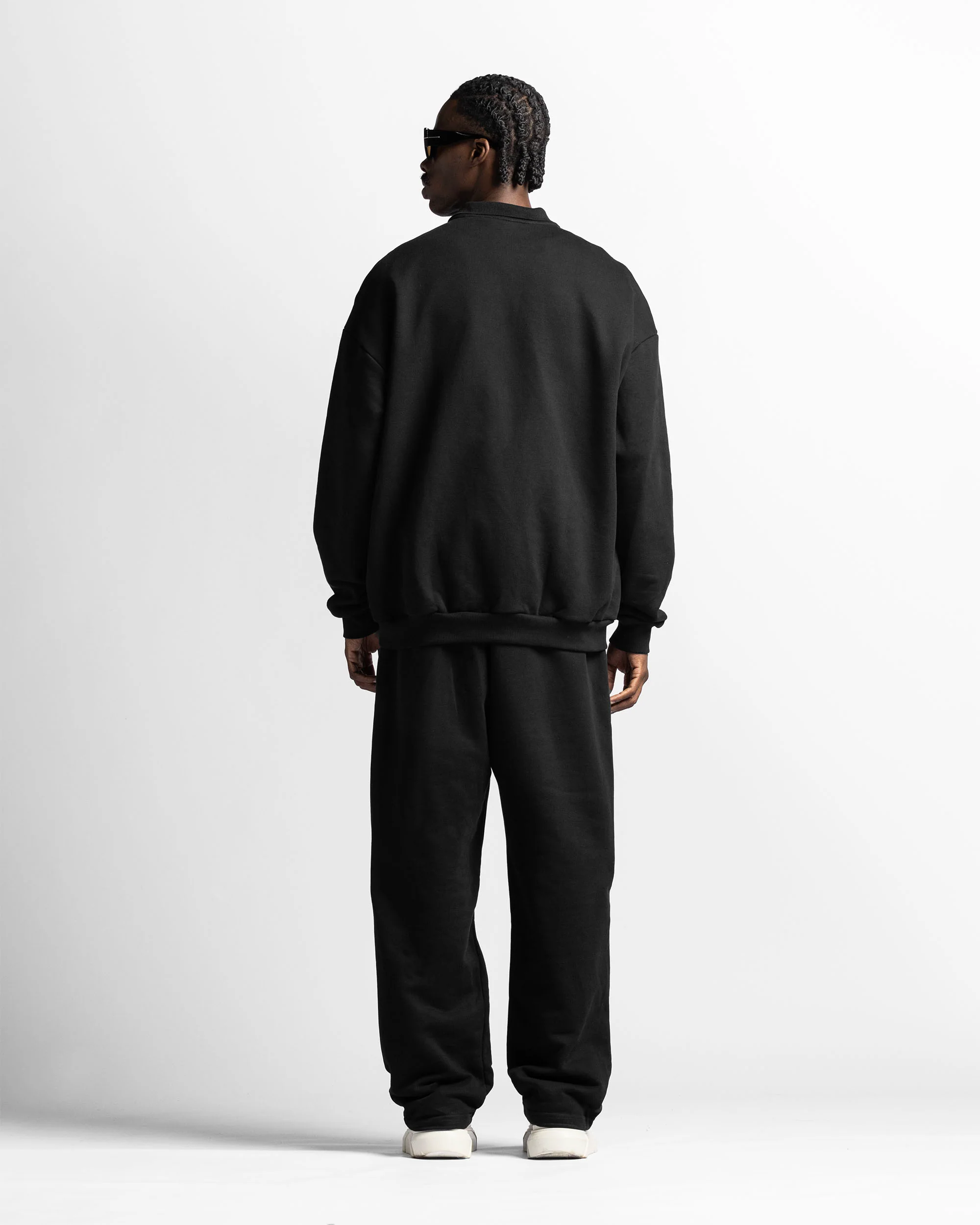 Polo Sweatshirt Oversize Negro - Image 6
