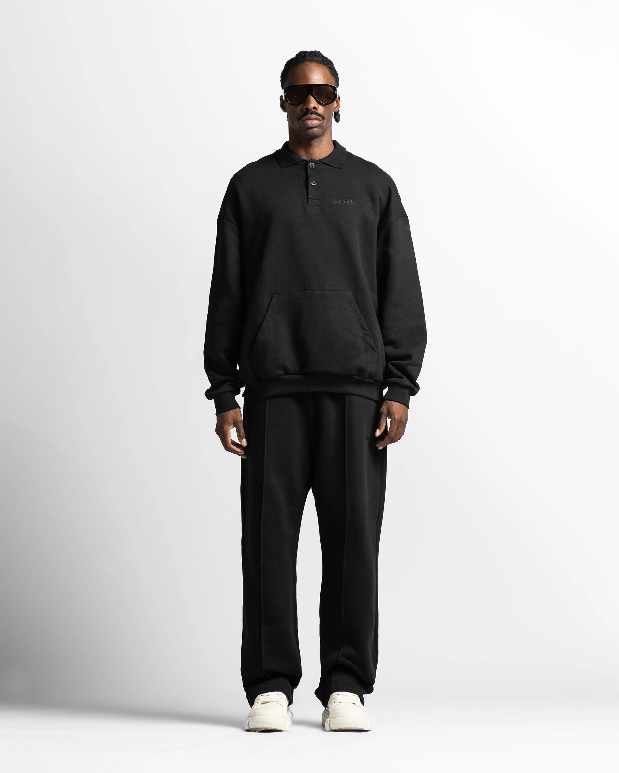 Polo Sweatshirt Oversize Negro - Image 7