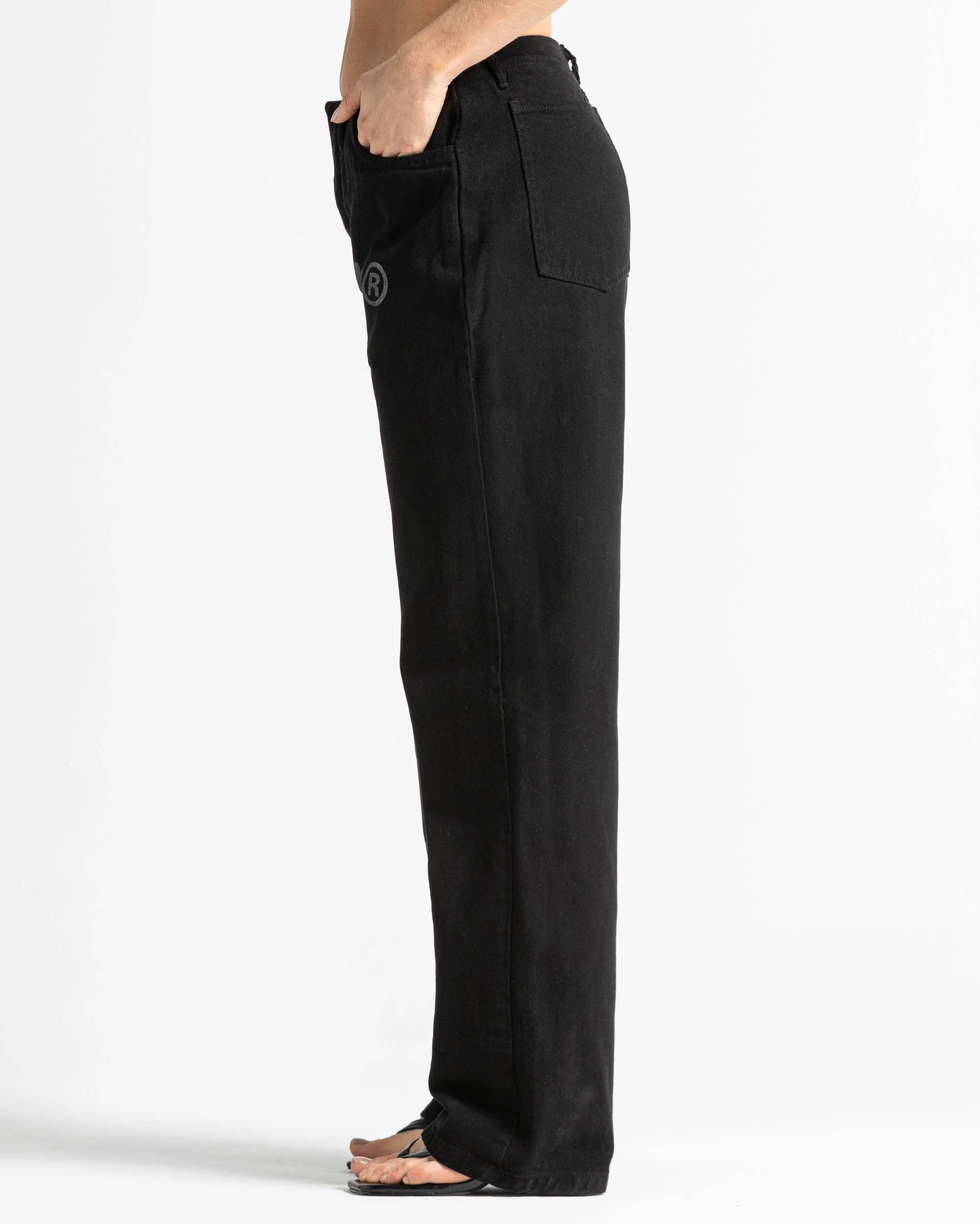 Printed Jean Negro Mujer - Image 4