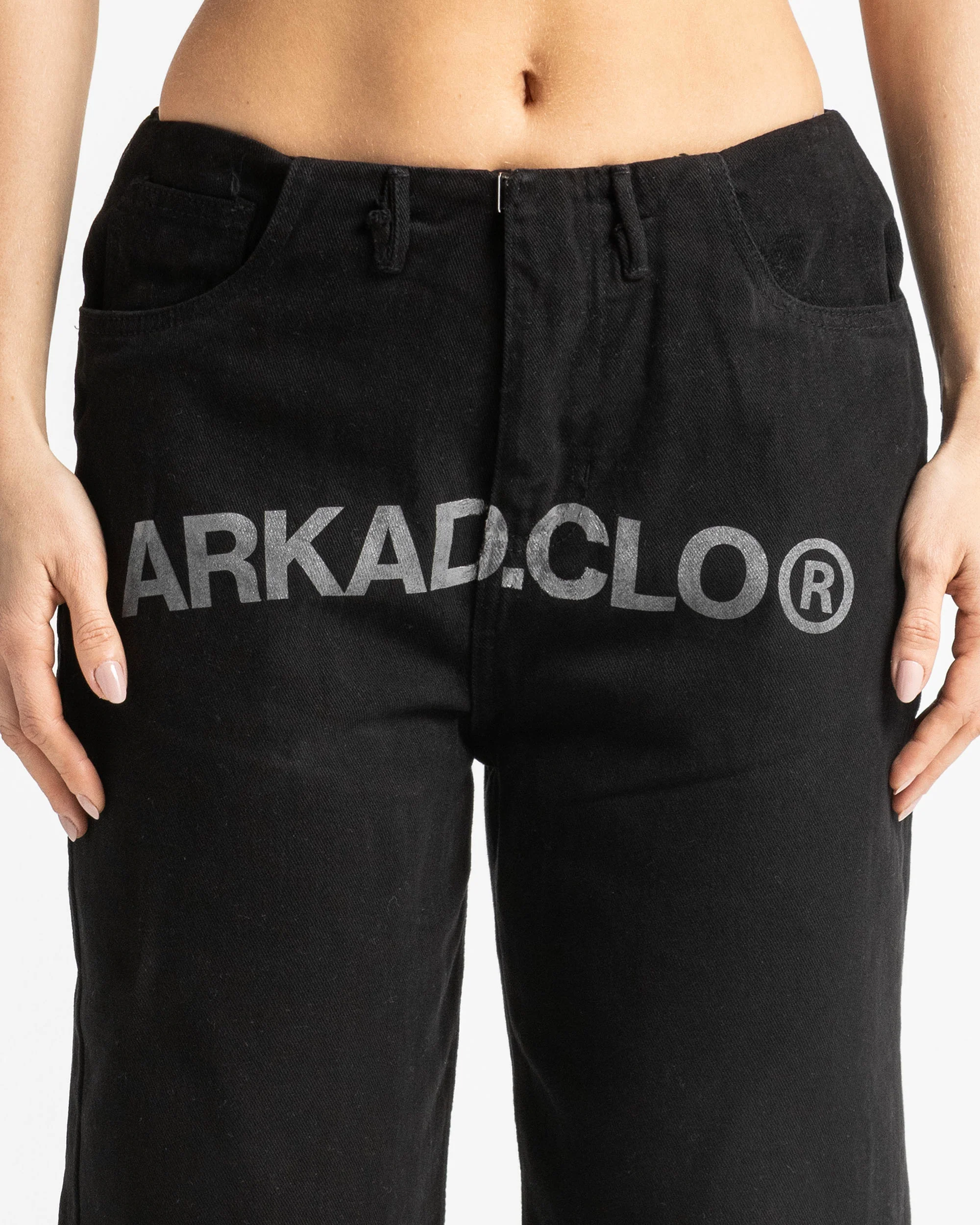Printed Jean Negro Mujer - Image 6
