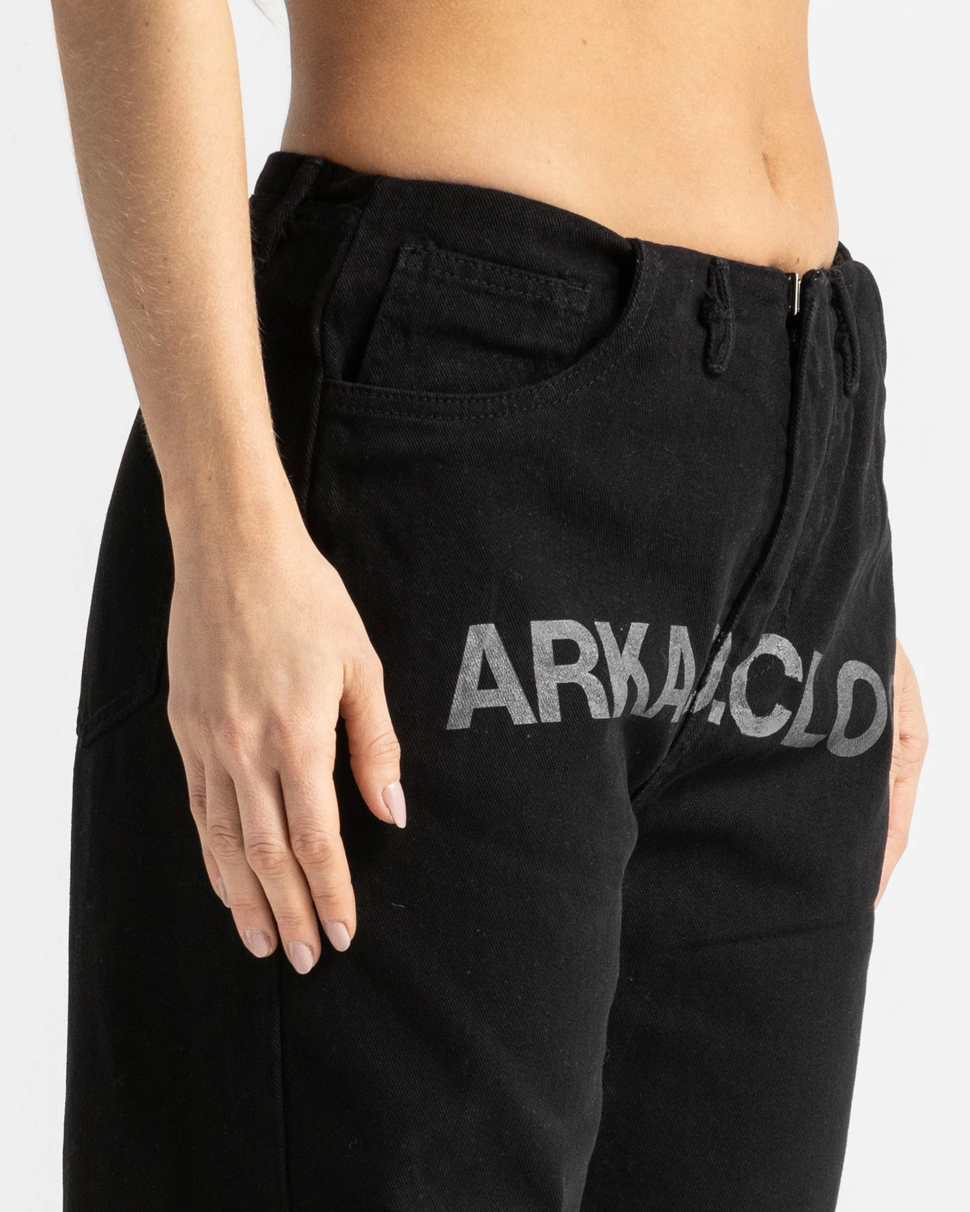 Printed Jean Negro Mujer - Image 9