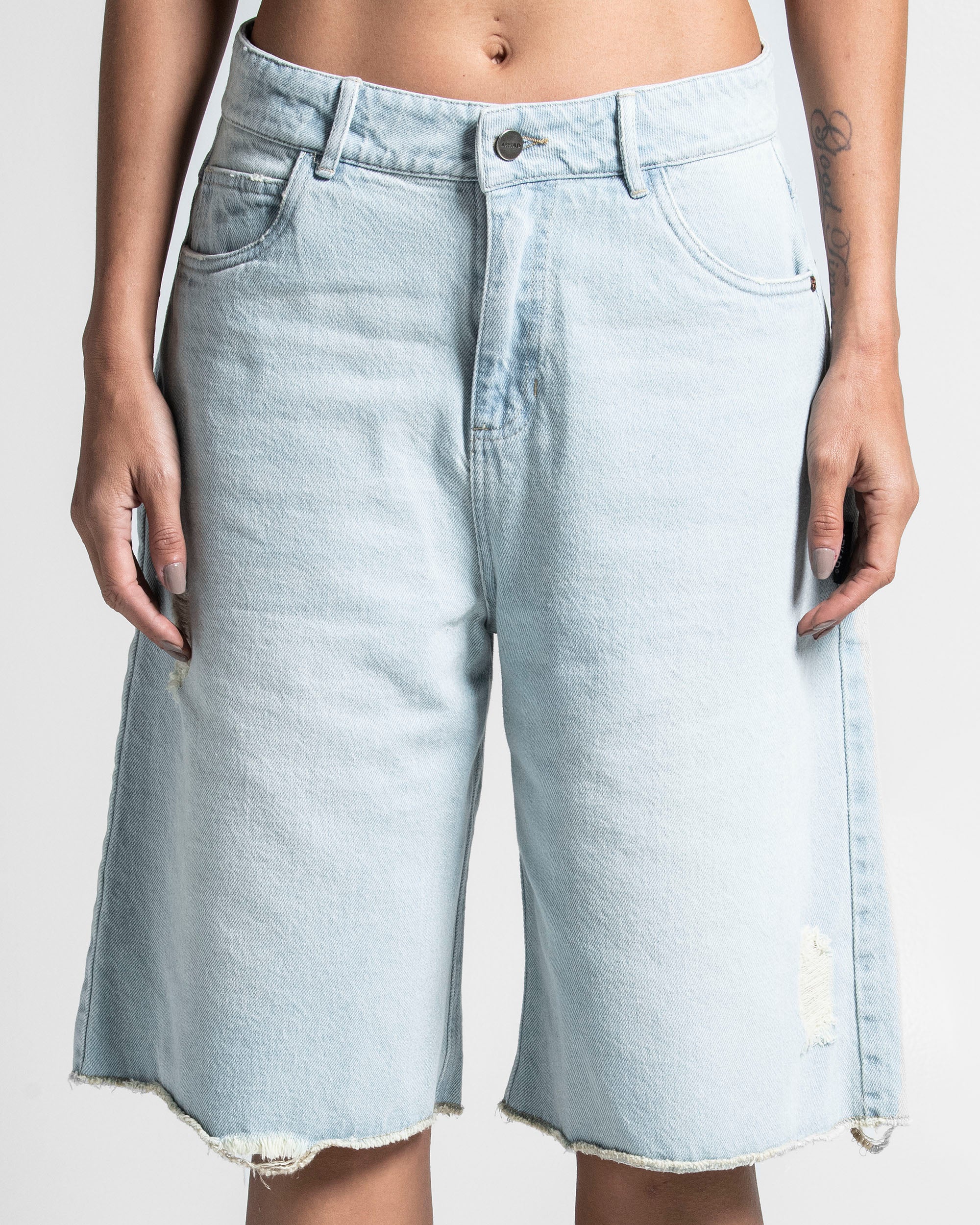 Printed Jort Dirty Oversize Mujer - Image 8